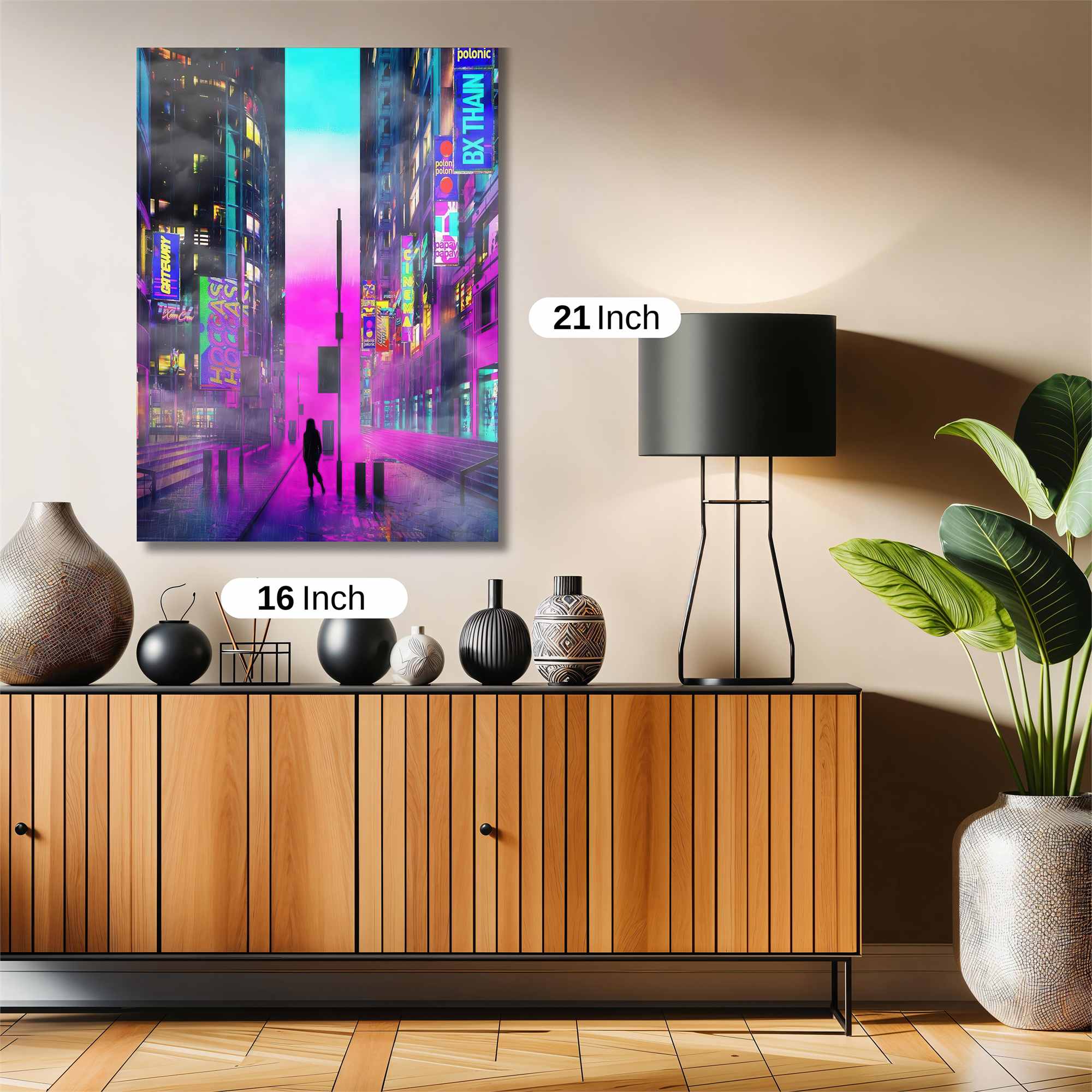 Neon Serenity Safe Wall Magnetic / M