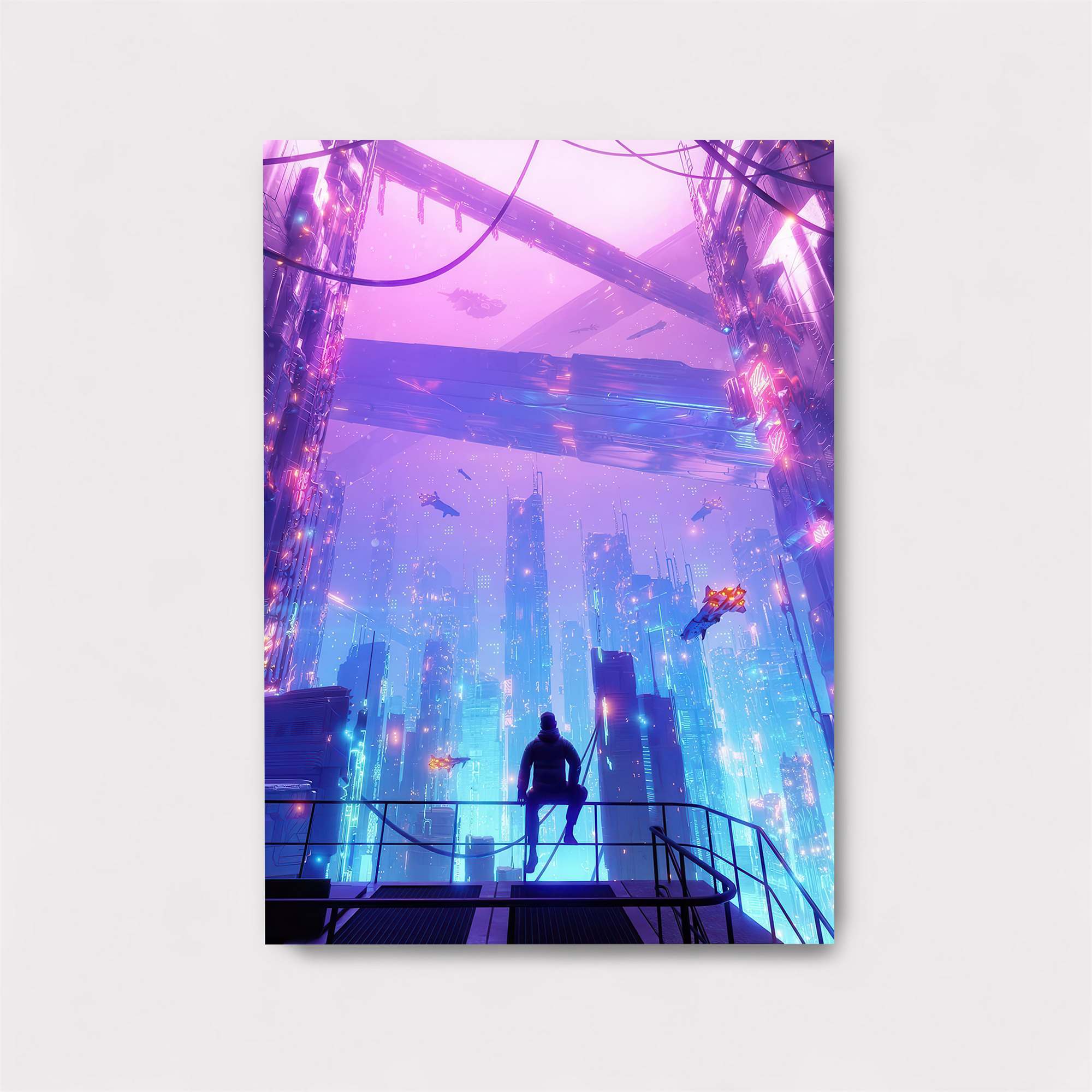 Futuristic Serenity Safe Wall Magnetic / M