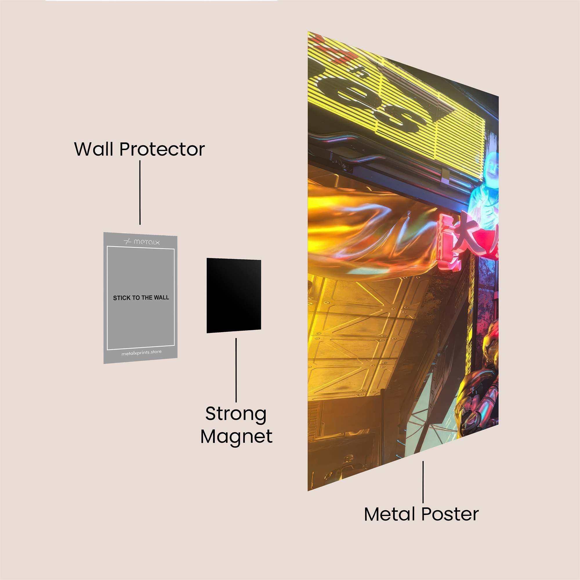 Neon Knight Safe Wall Magnetic / M