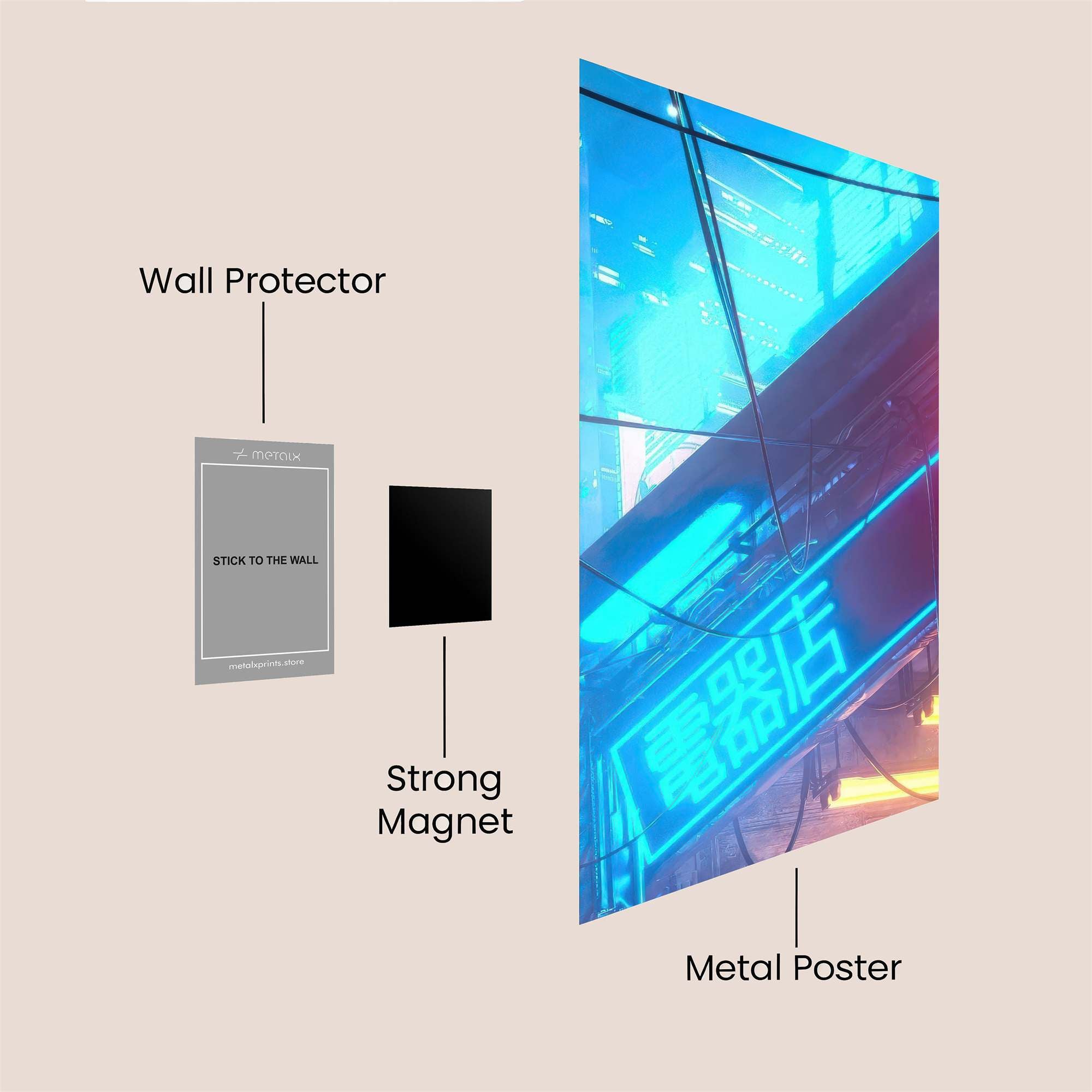 Neon Reverie Safe Wall Magnetic / M