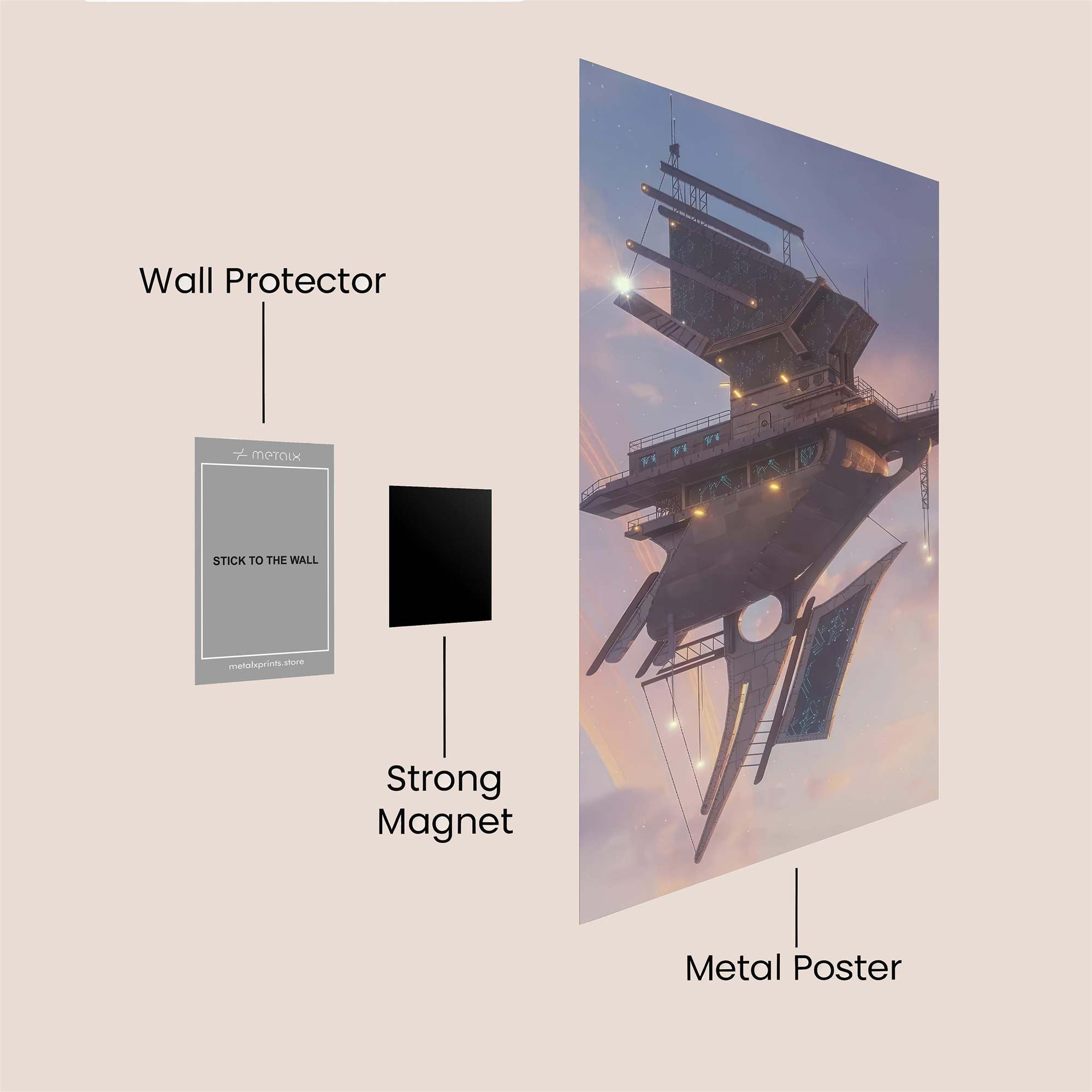 Skybound Serenity Safe Wall Magnetic / M