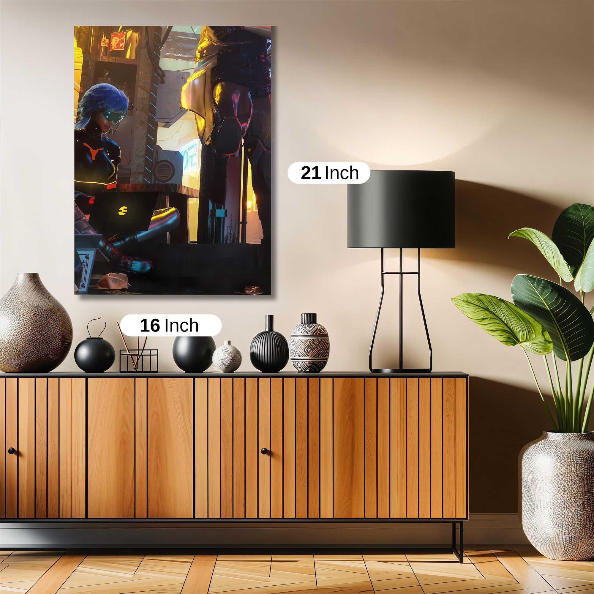 Cyber Serenity Safe Wall Magnetic / M