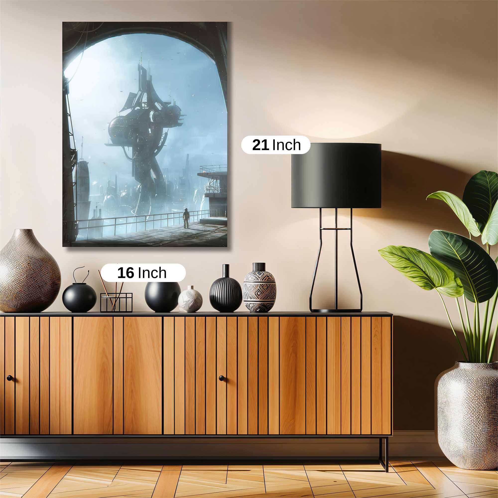 Futuristic Solitude Safe Wall Magnetic / M