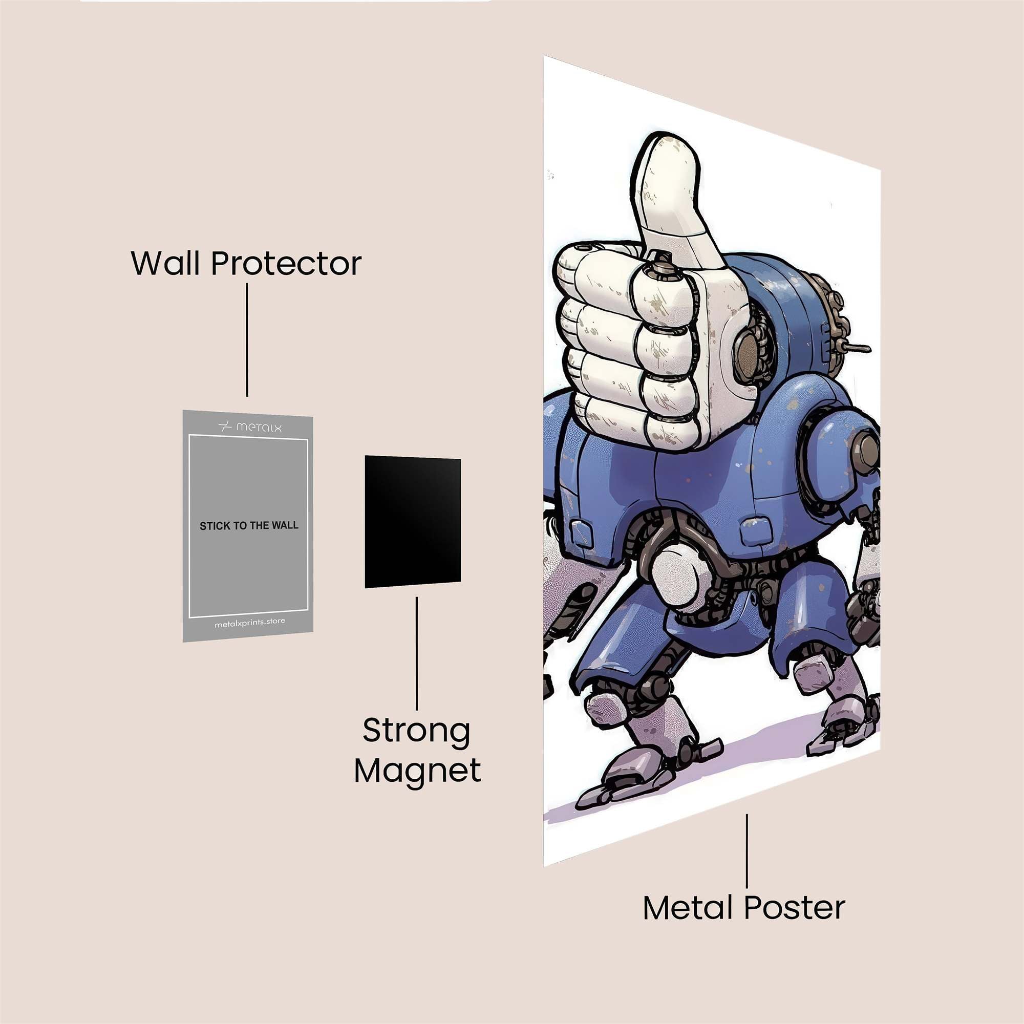Thumbs Triumph Safe Wall Magnetic / M