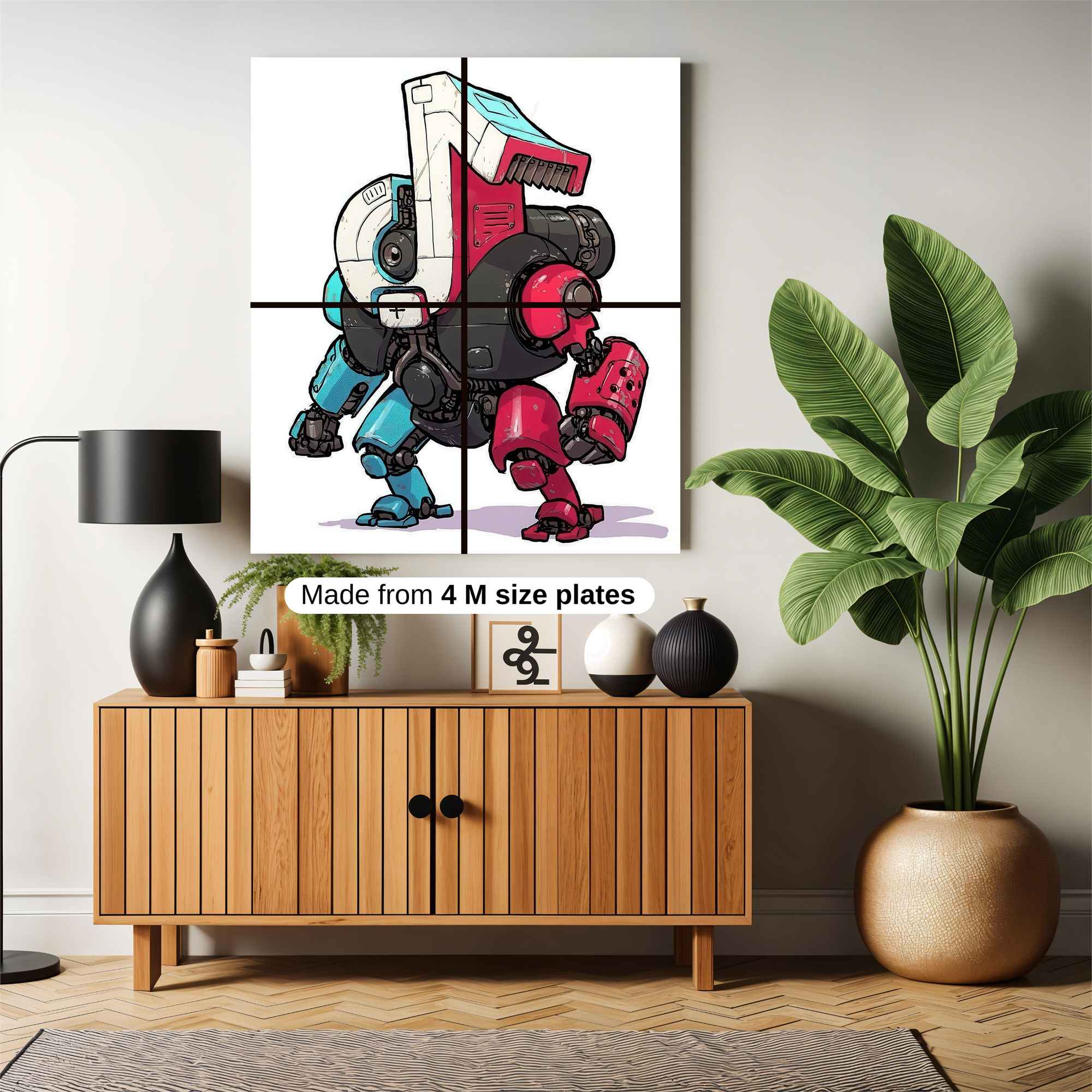 Robot Whimsy Safe Wall Magnetic / M