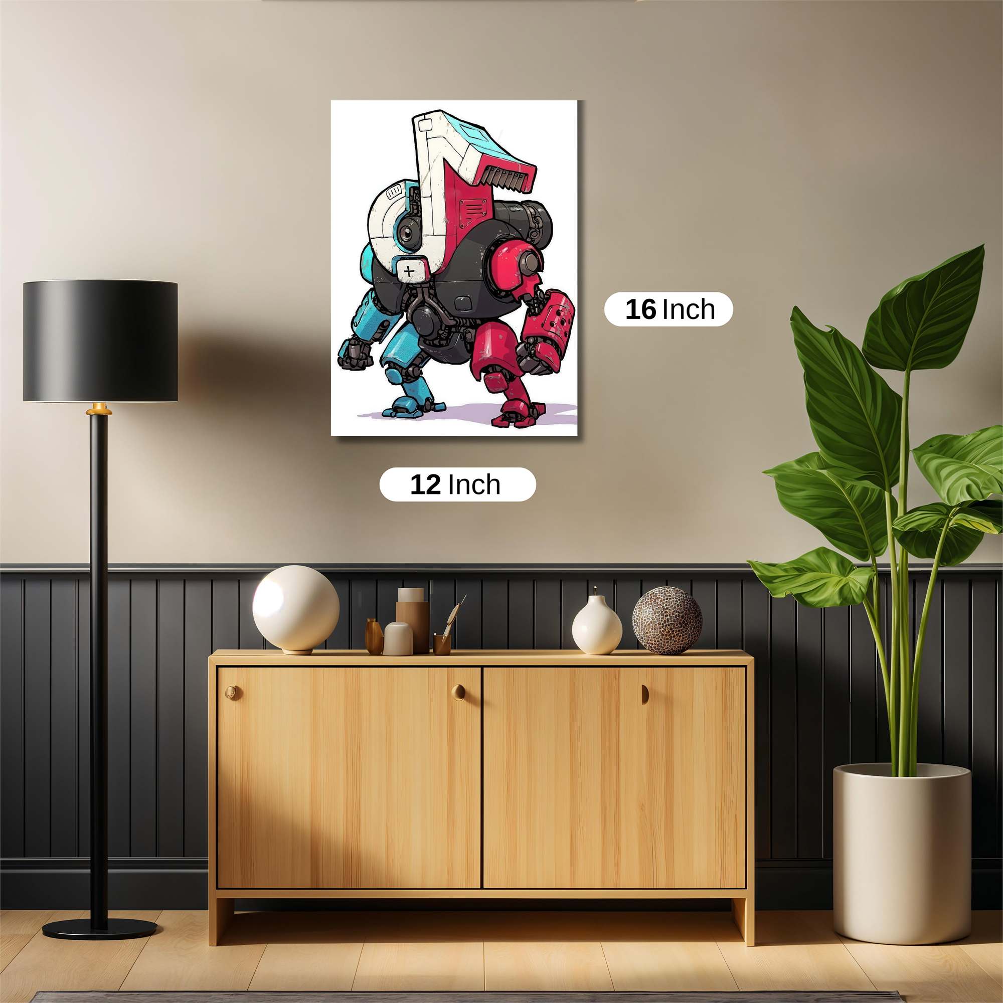 Robot Whimsy Safe Wall Magnetic / M