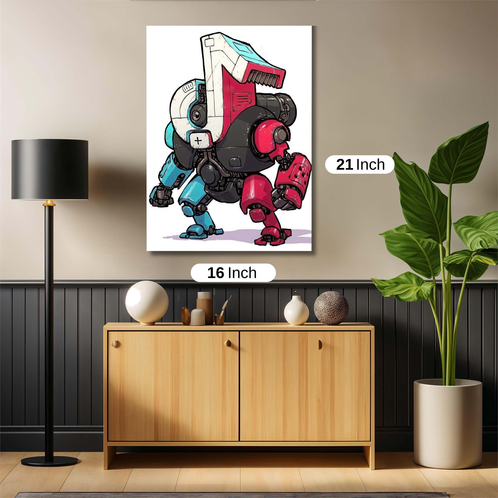 Robot Whimsy Safe Wall Magnetic / M