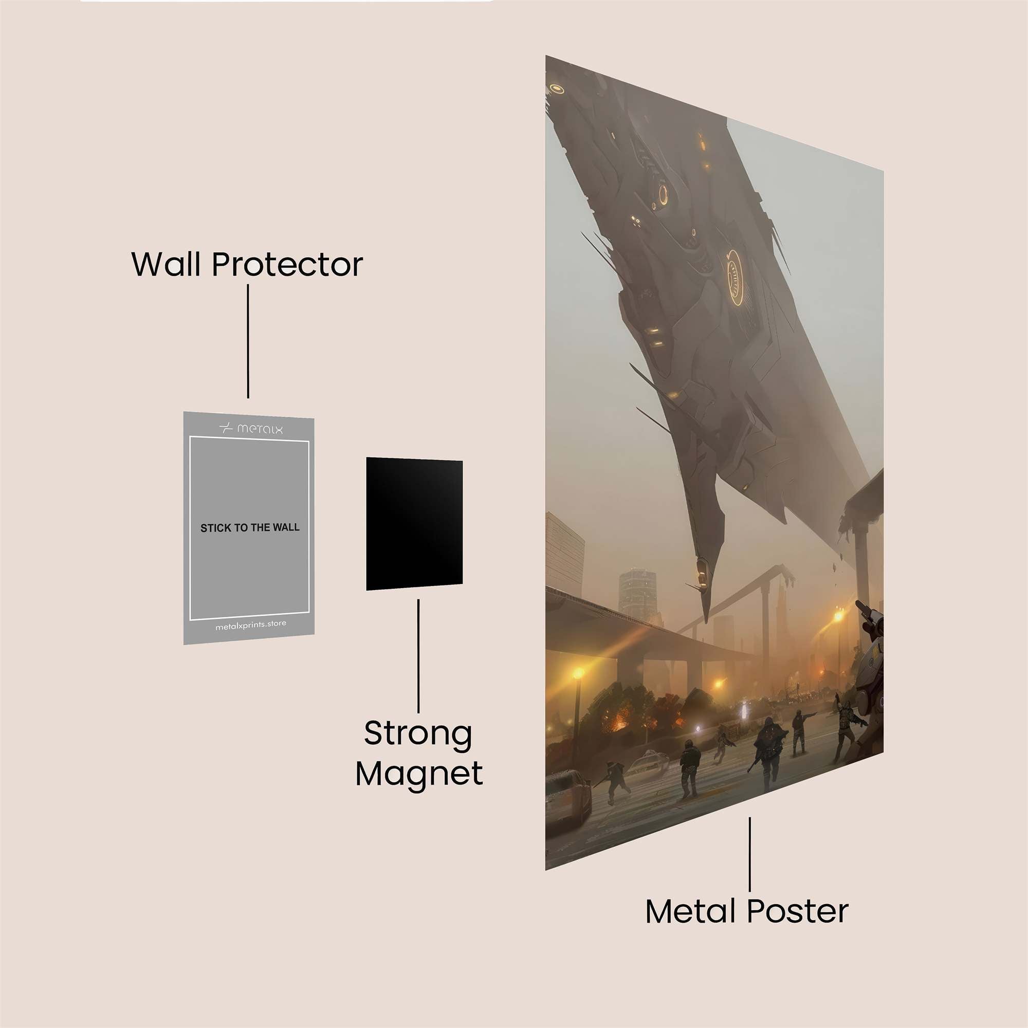 Dystopian Descent Safe Wall Magnetic / M