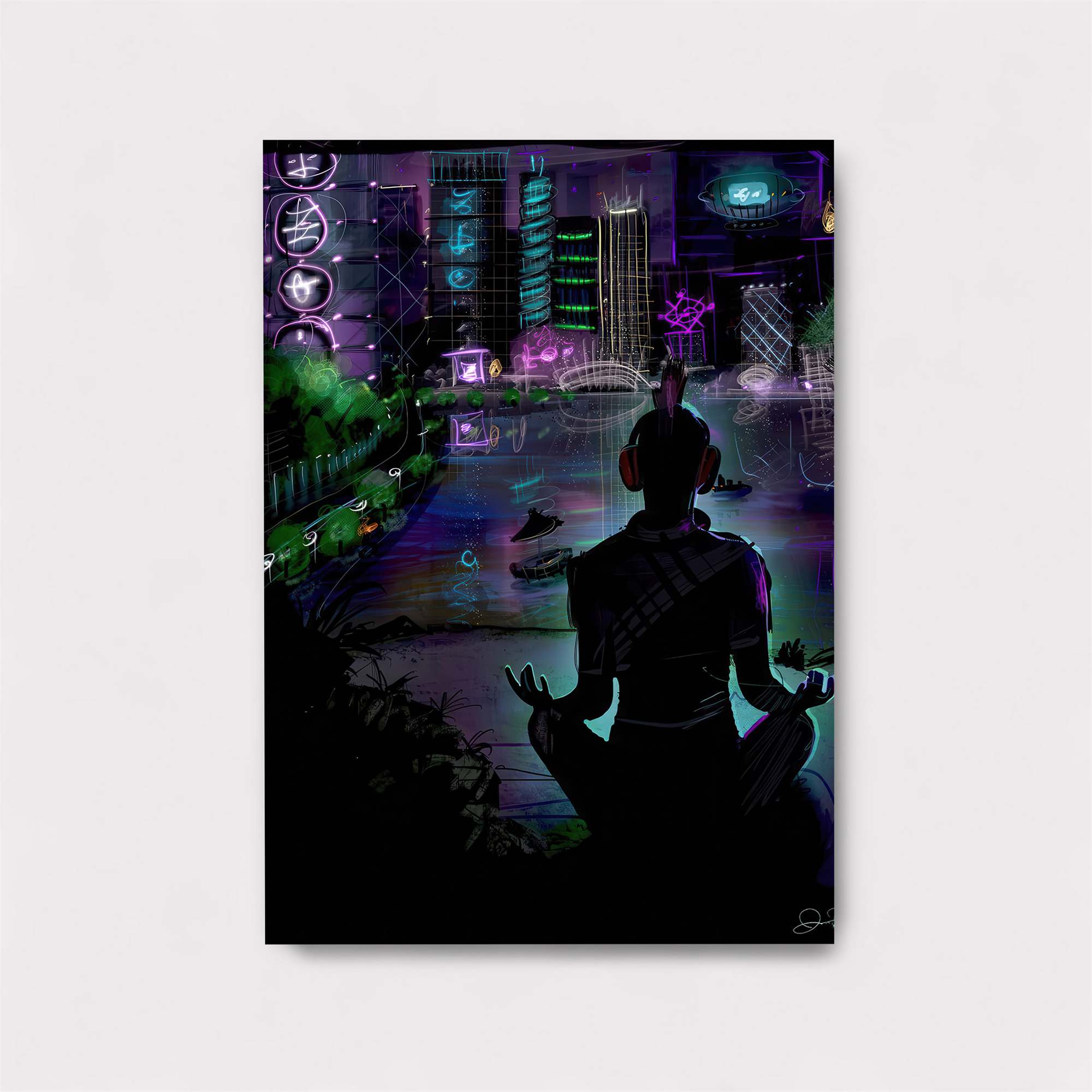 Cyber Meditation Safe Wall Magnetic / M