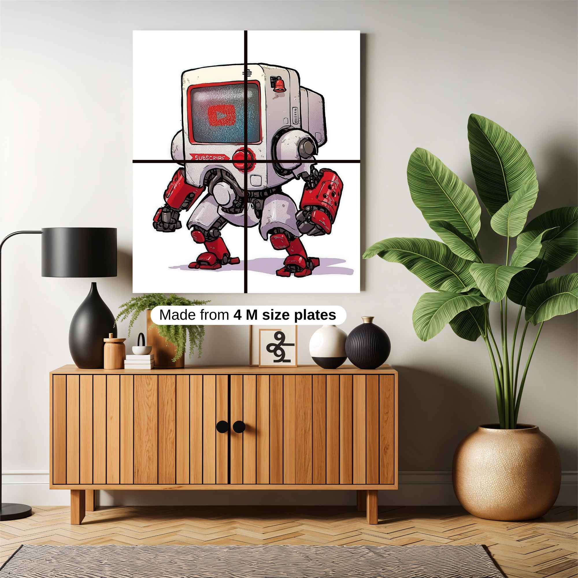 Mandalorian Kaleidoscope Safe Wall Magnetic / M