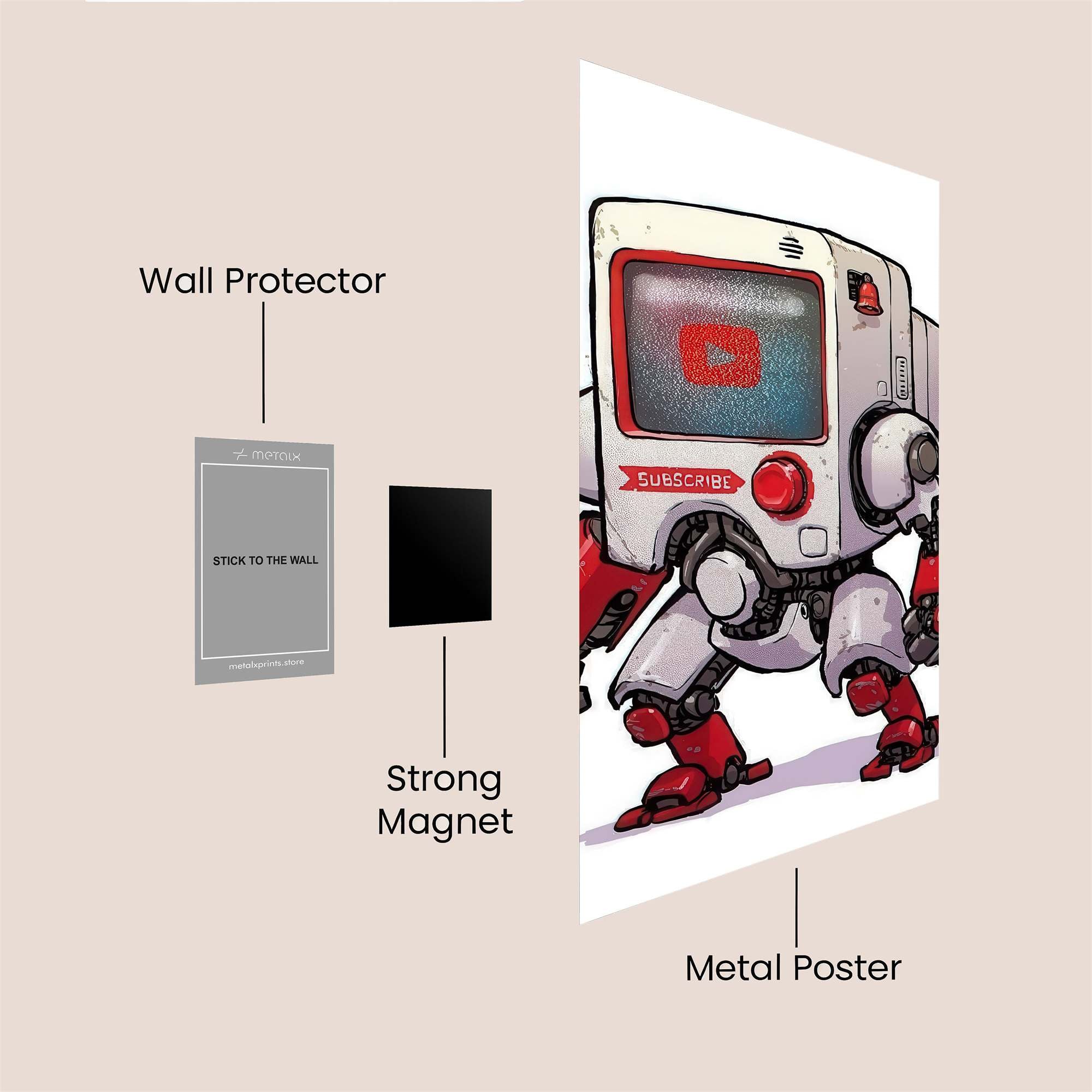 Mandalorian Kaleidoscope Safe Wall Magnetic / M