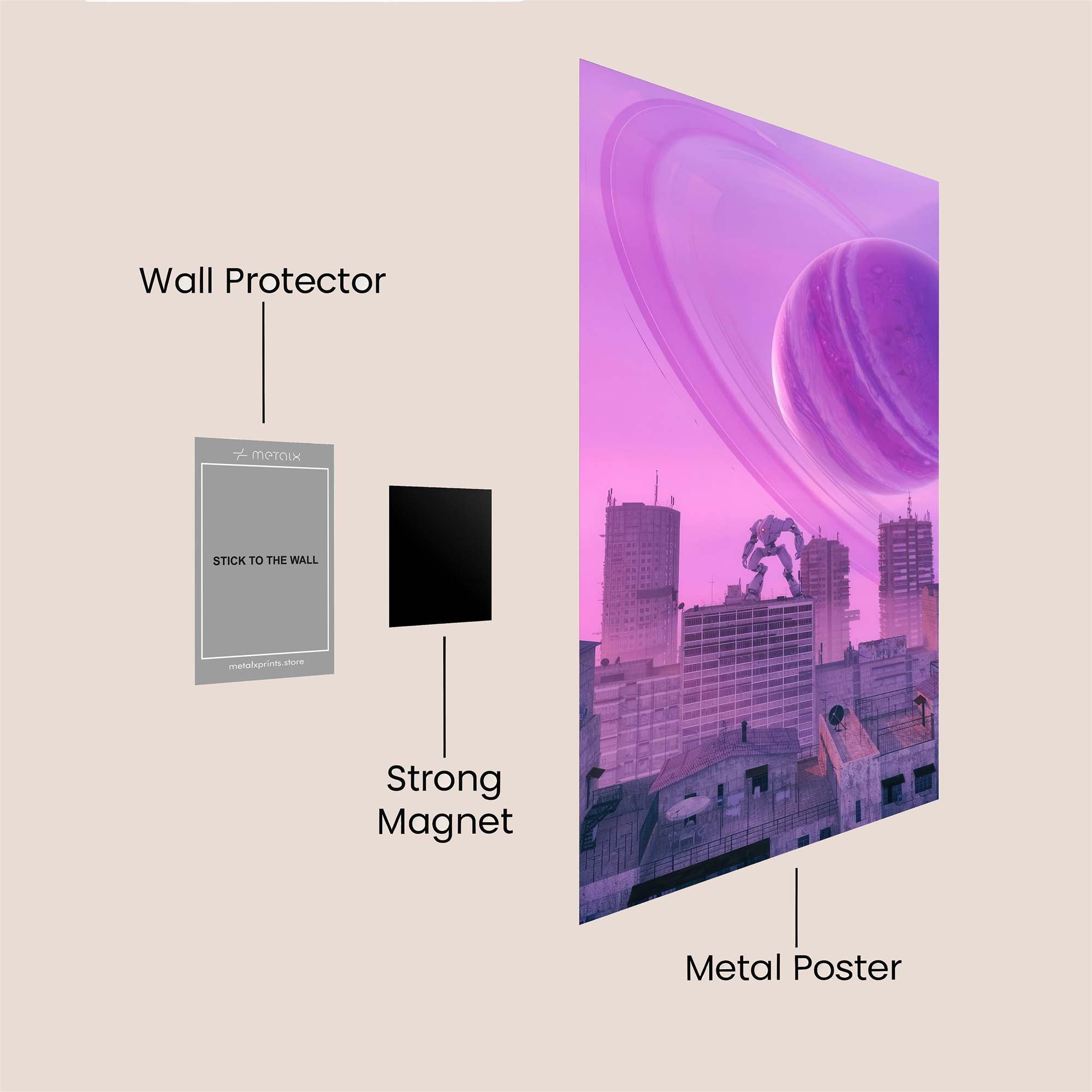 Saturnine Vision Safe Wall Magnetic / M