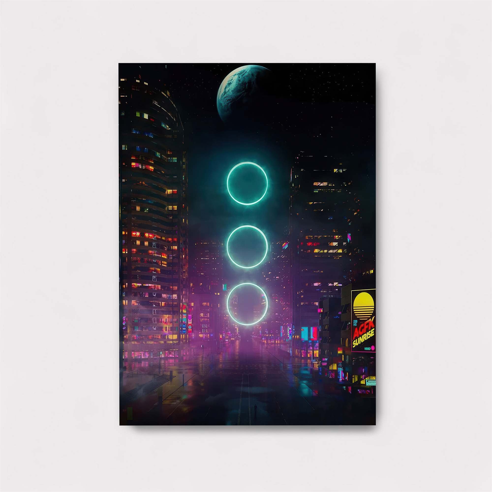 Neon Serenity Safe Wall Magnetic / M