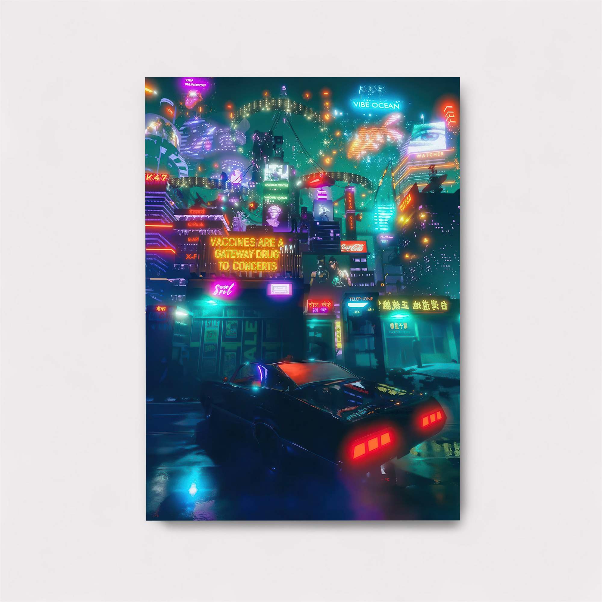 Neon Dreams Safe Wall Magnetic / M