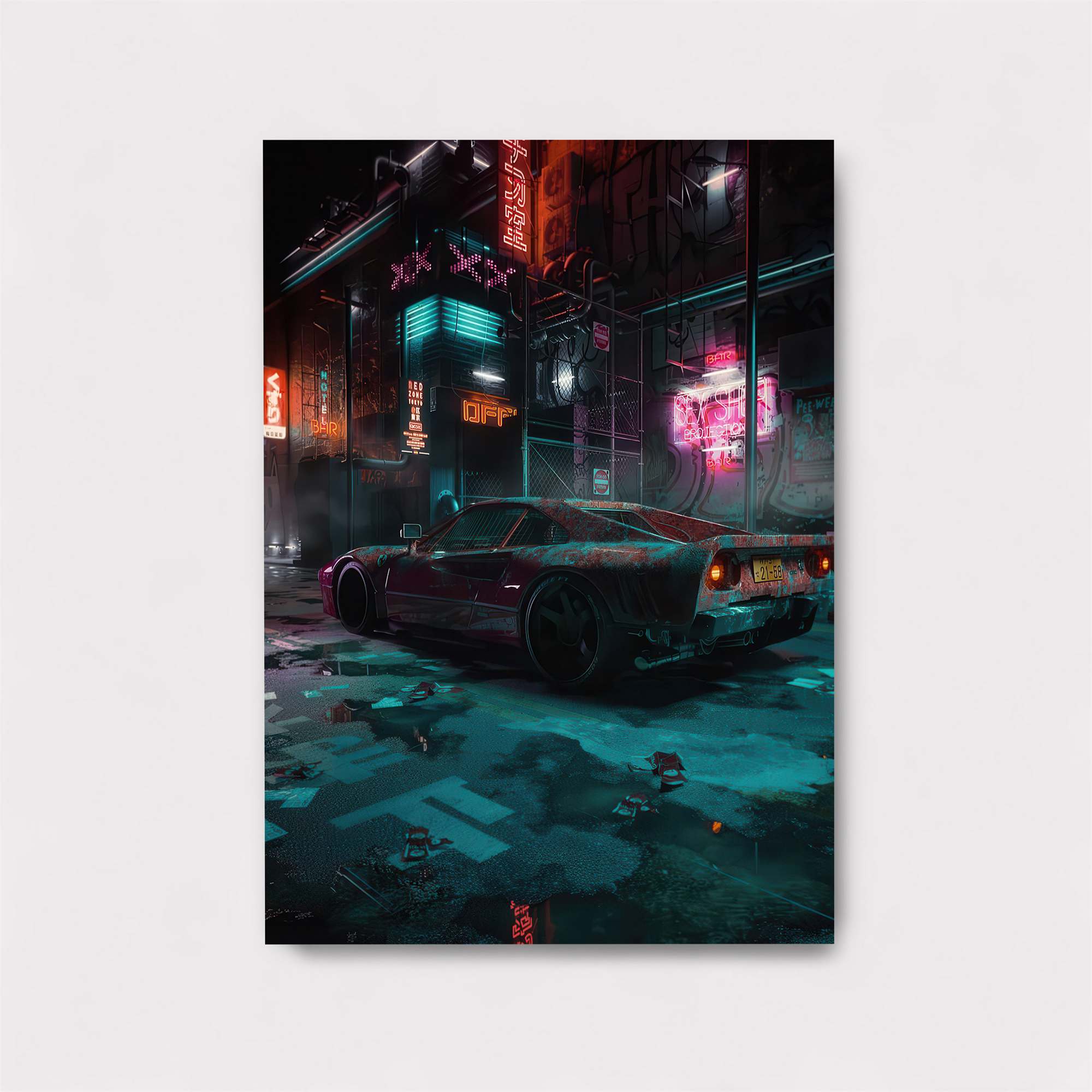 Neon Pursuit Safe Wall Magnetic / M