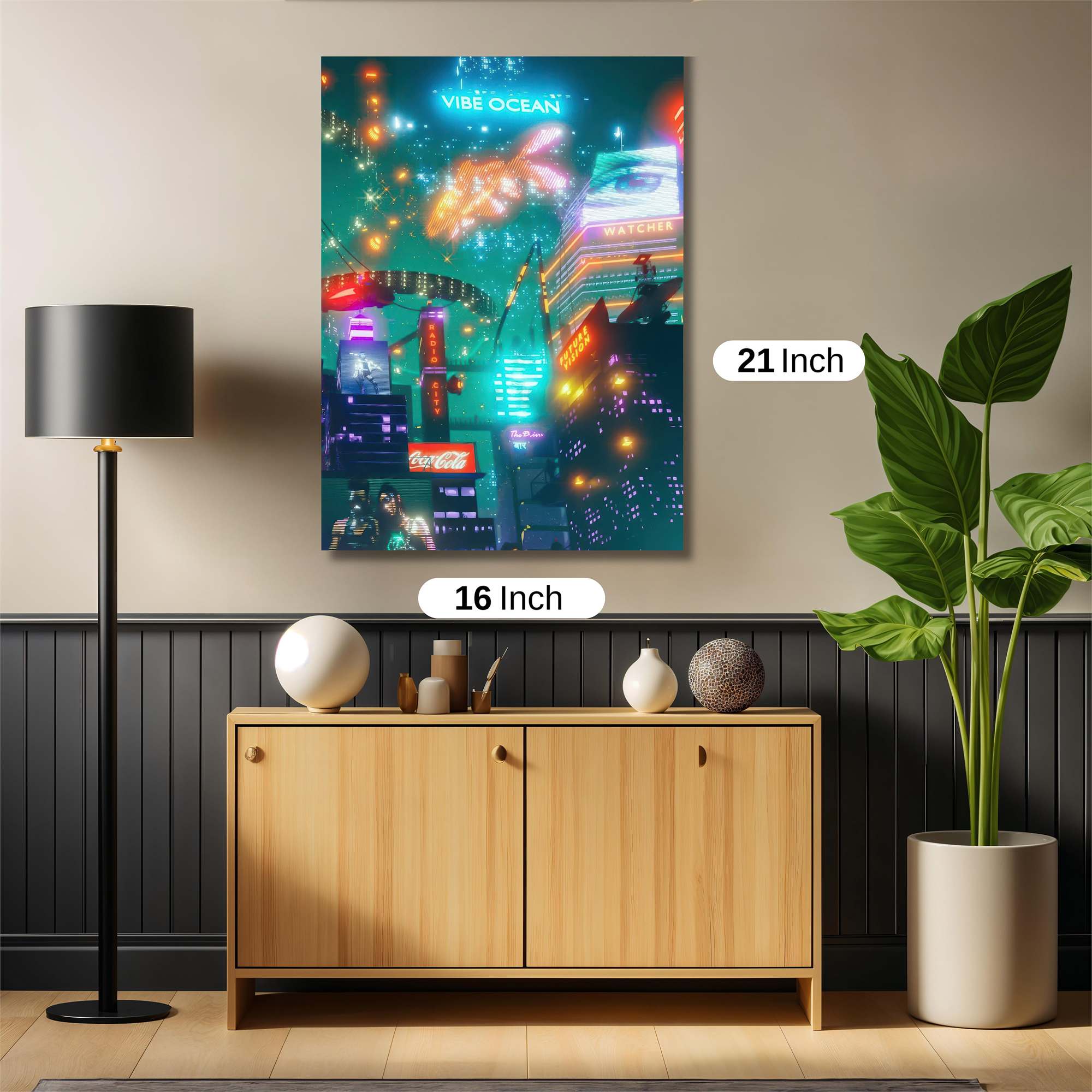 Vibe Illumination Safe Wall Magnetic / M