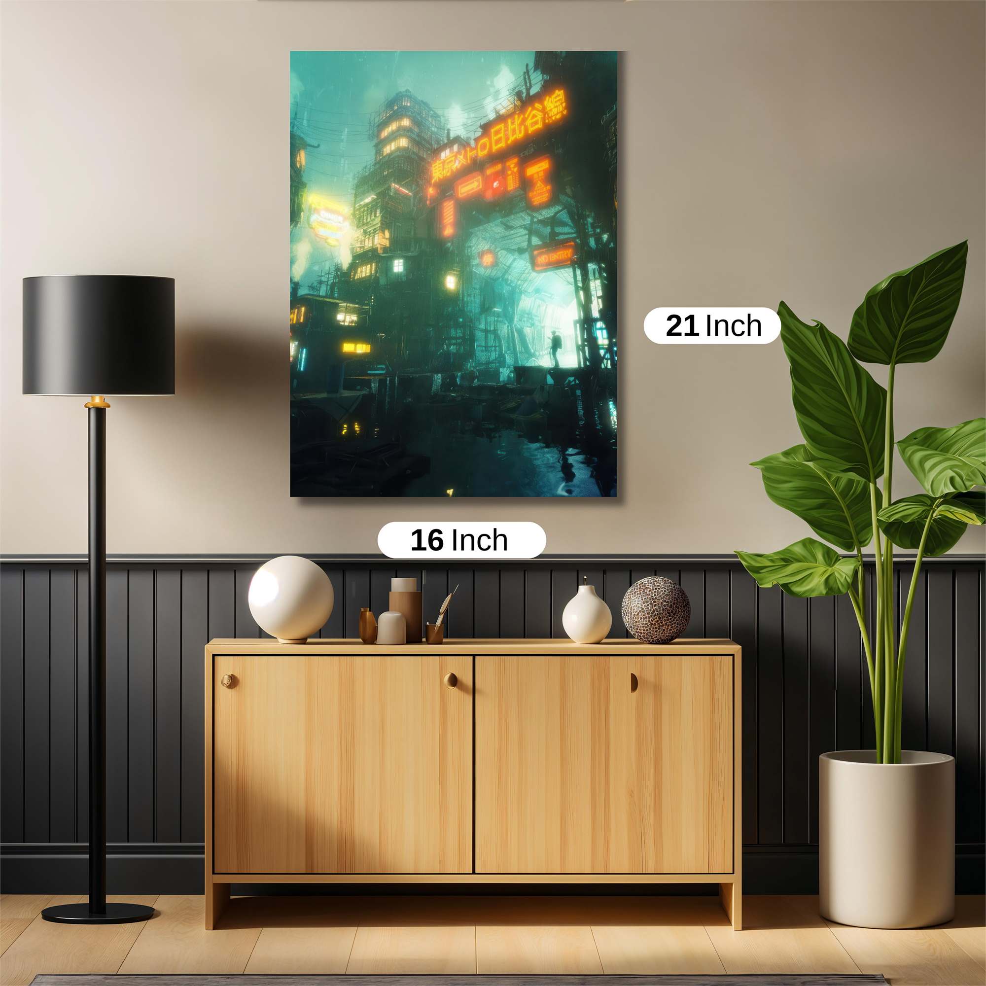 Neon Serenity Safe Wall Magnetic / M