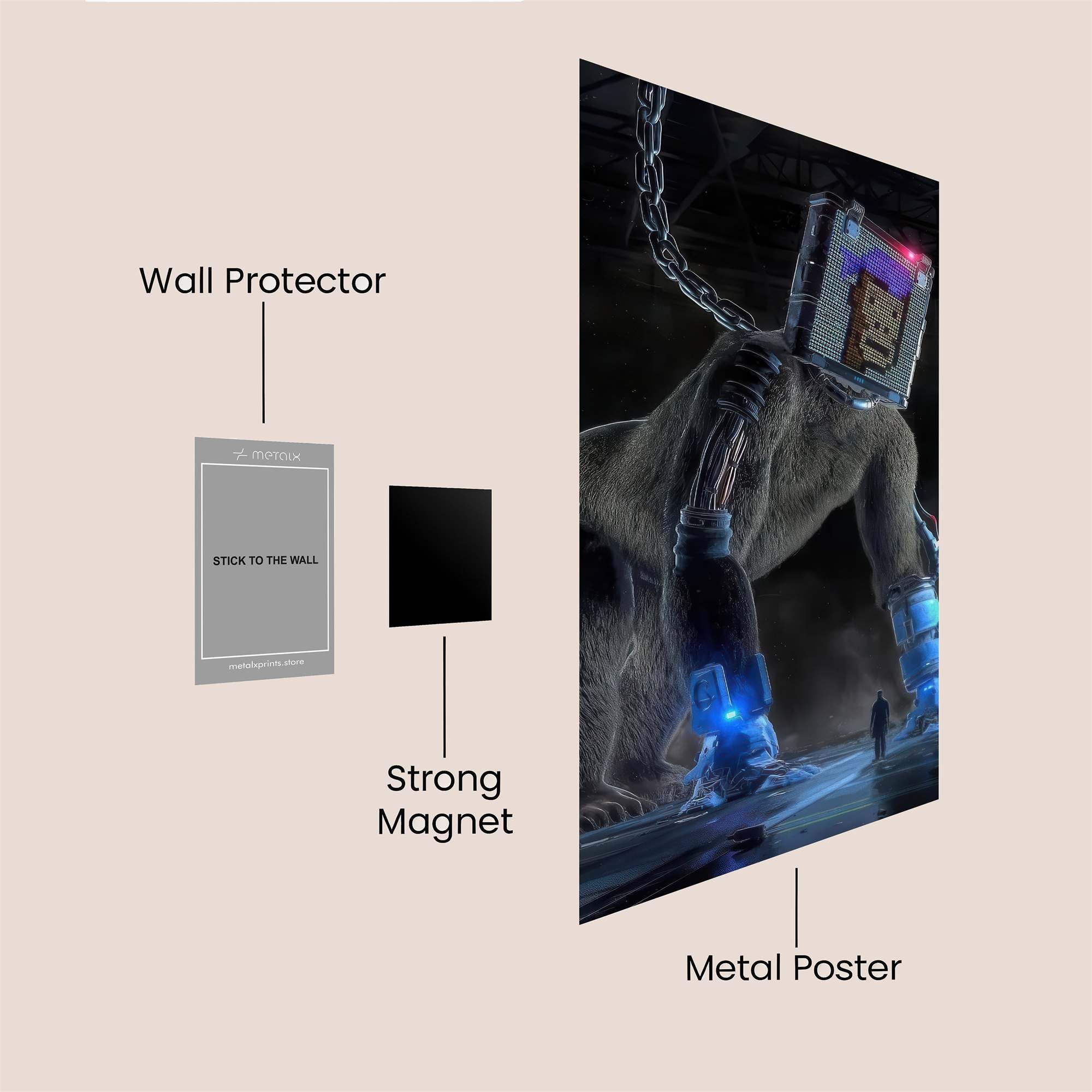 Cyber Ape Safe Wall Magnetic / M