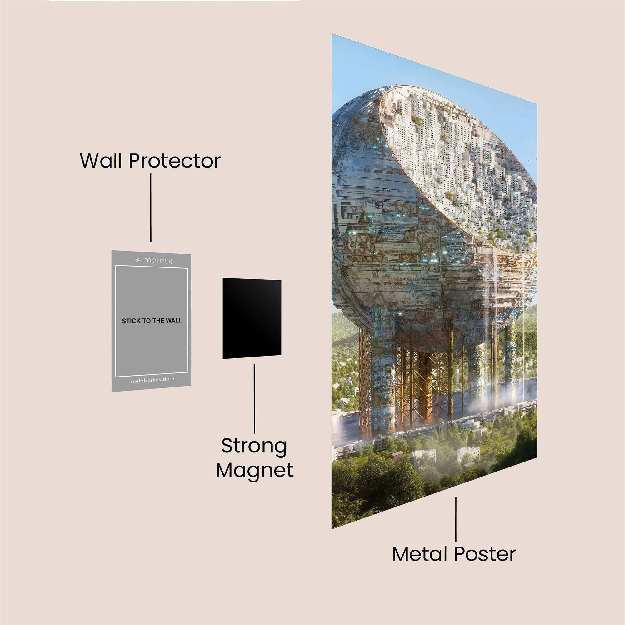 Orbital Haven Safe Wall Magnetic / M