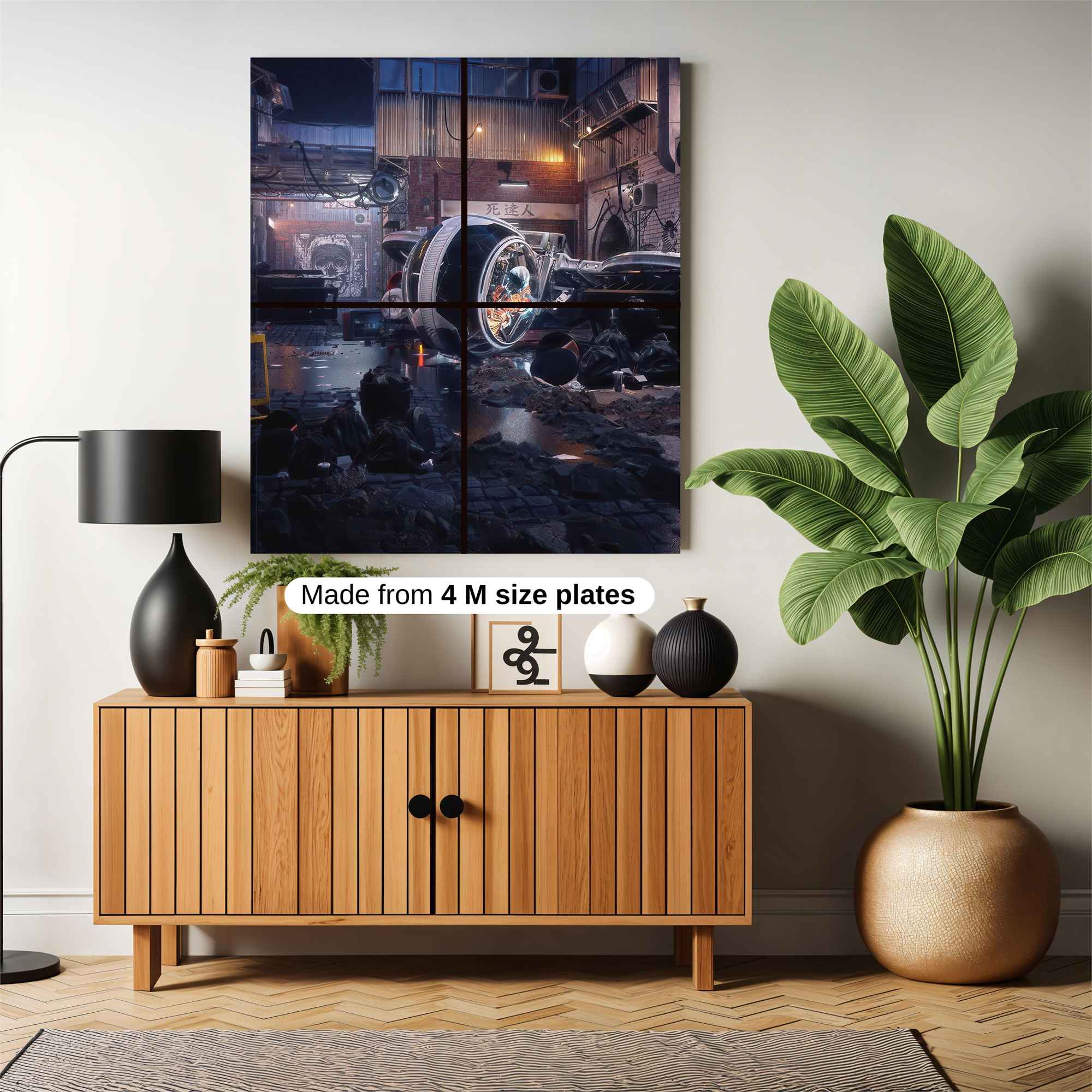 Futuristic Dystopia Safe Wall Magnetic / M