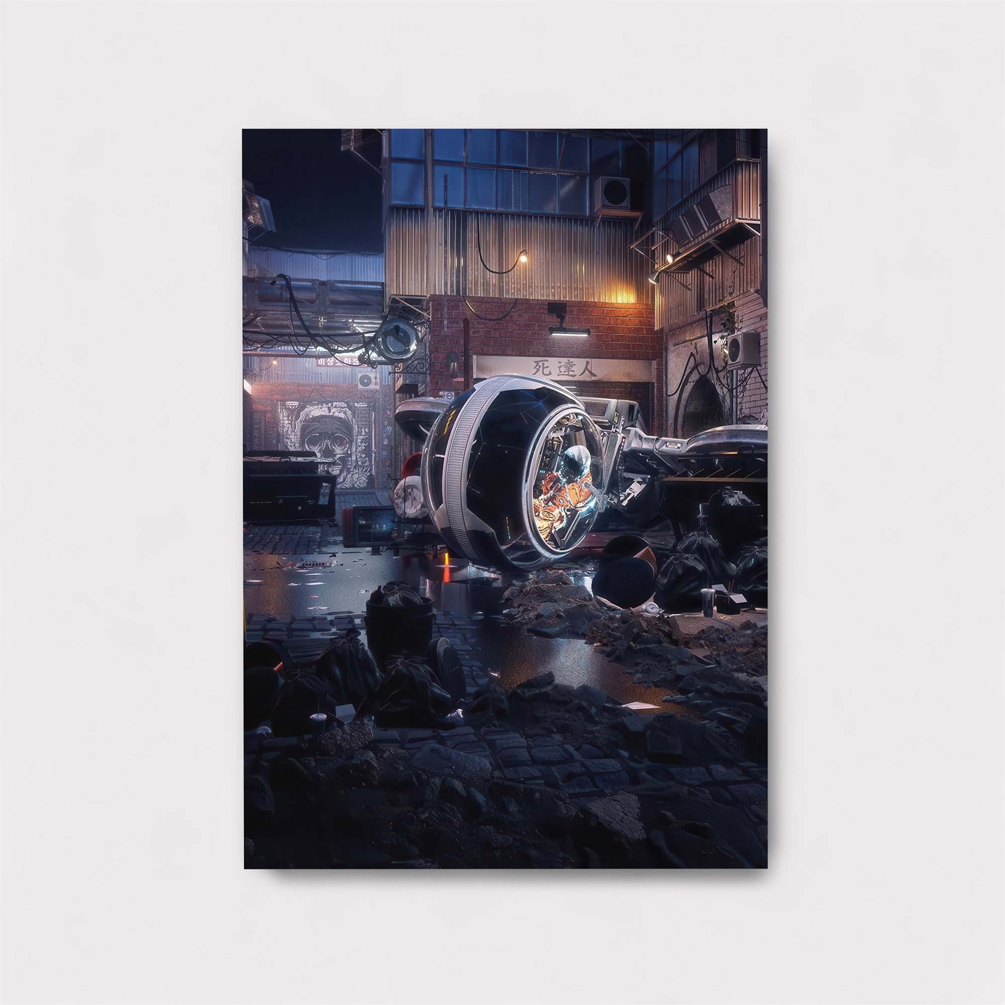 Futuristic Dystopia Safe Wall Magnetic / M