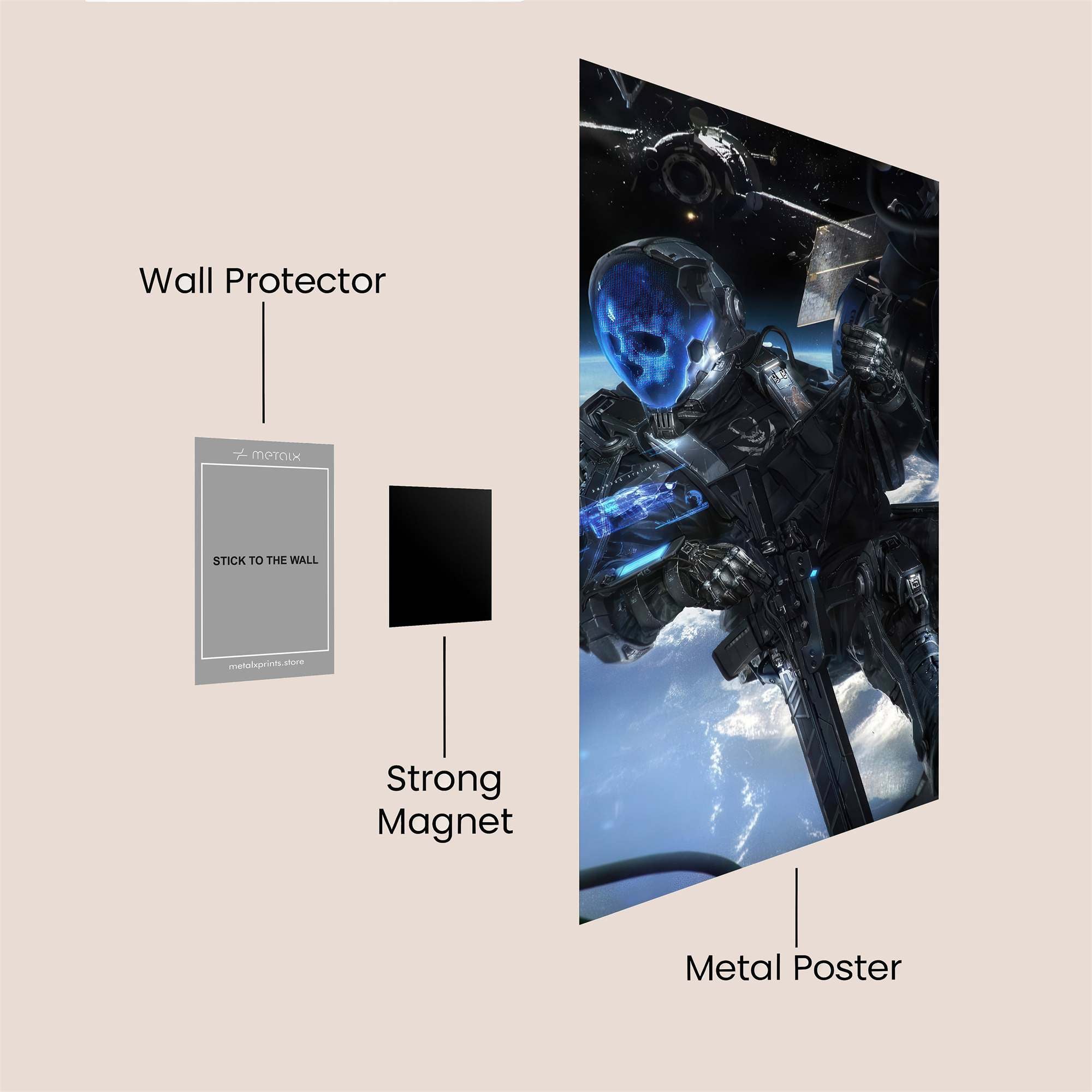 Galactic Vigilance Safe Wall Magnetic / M