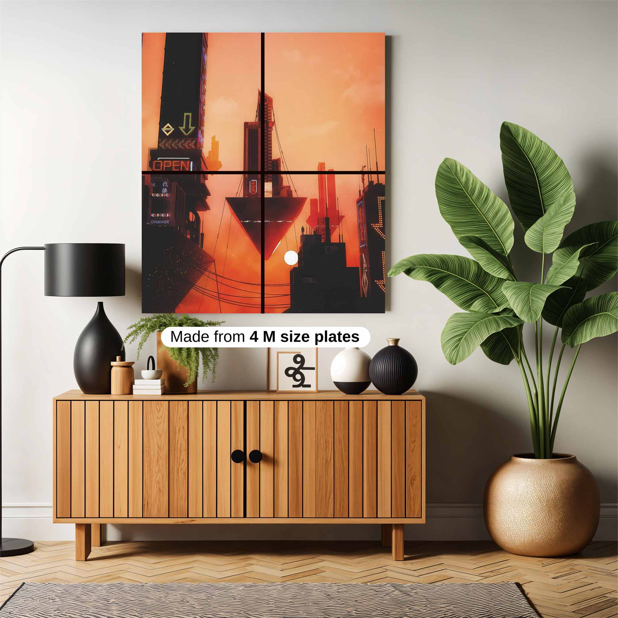 Futuristic Descent Safe Wall Magnetic / M