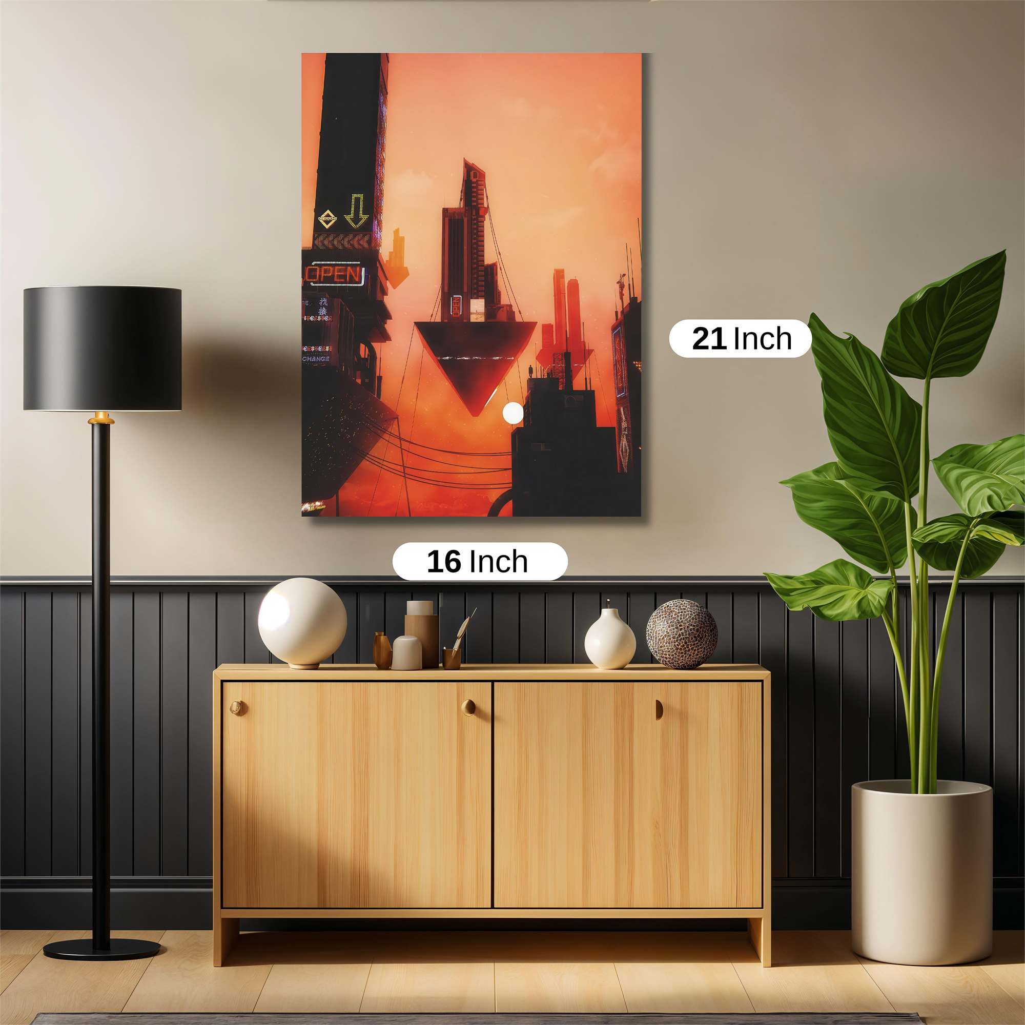 Futuristic Descent Safe Wall Magnetic / M