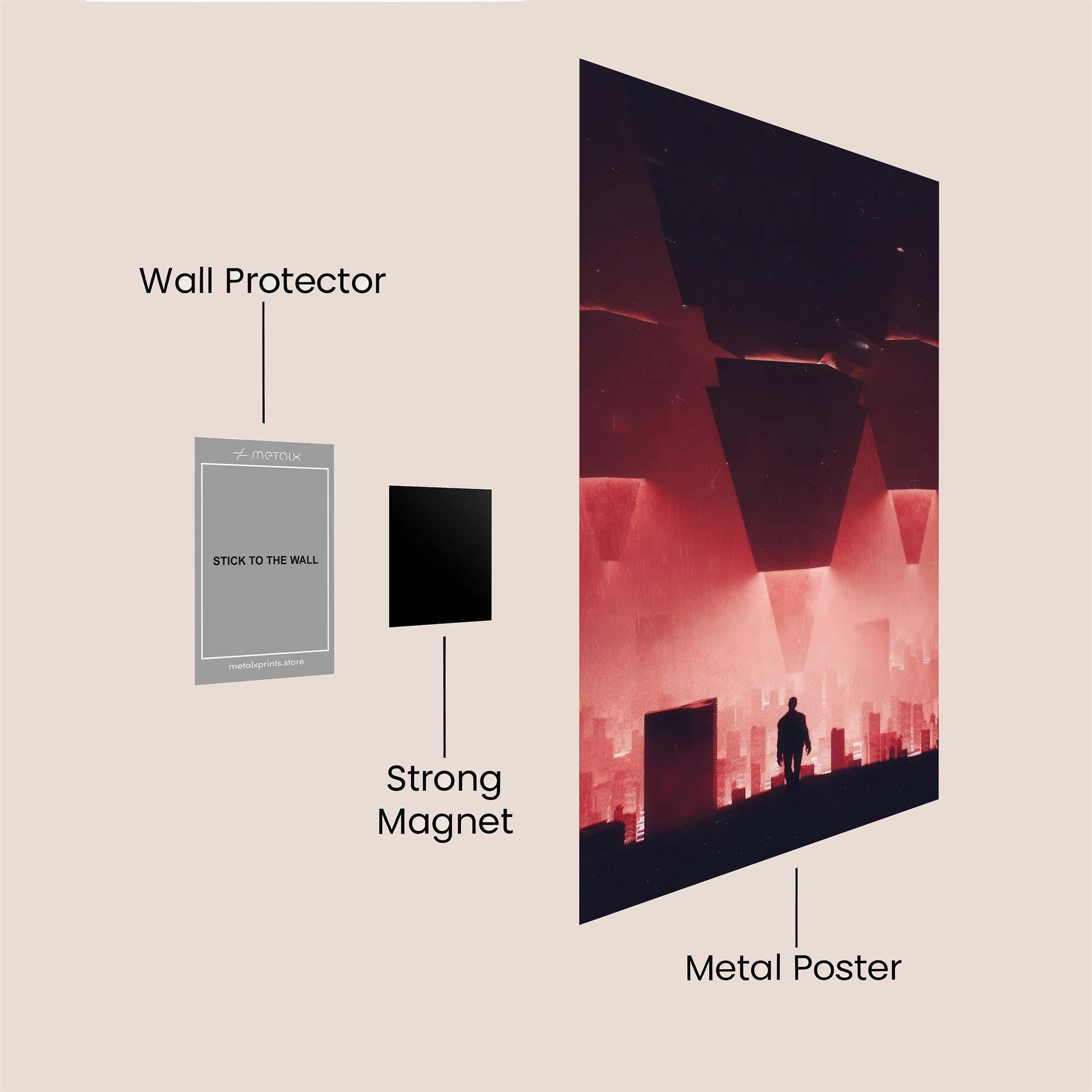 Crimson Descent Safe Wall Magnetic / M