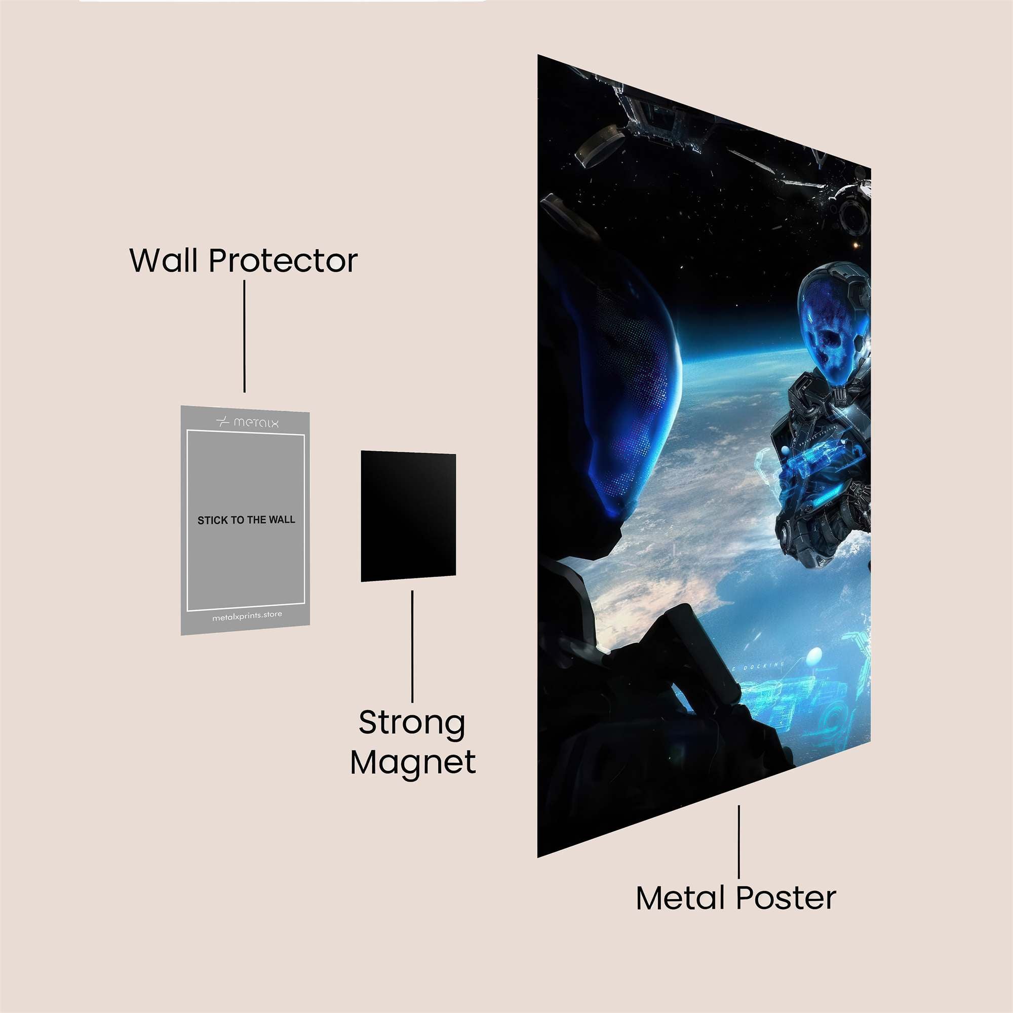 Galactic Confrontation Safe Wall Magnetic / M