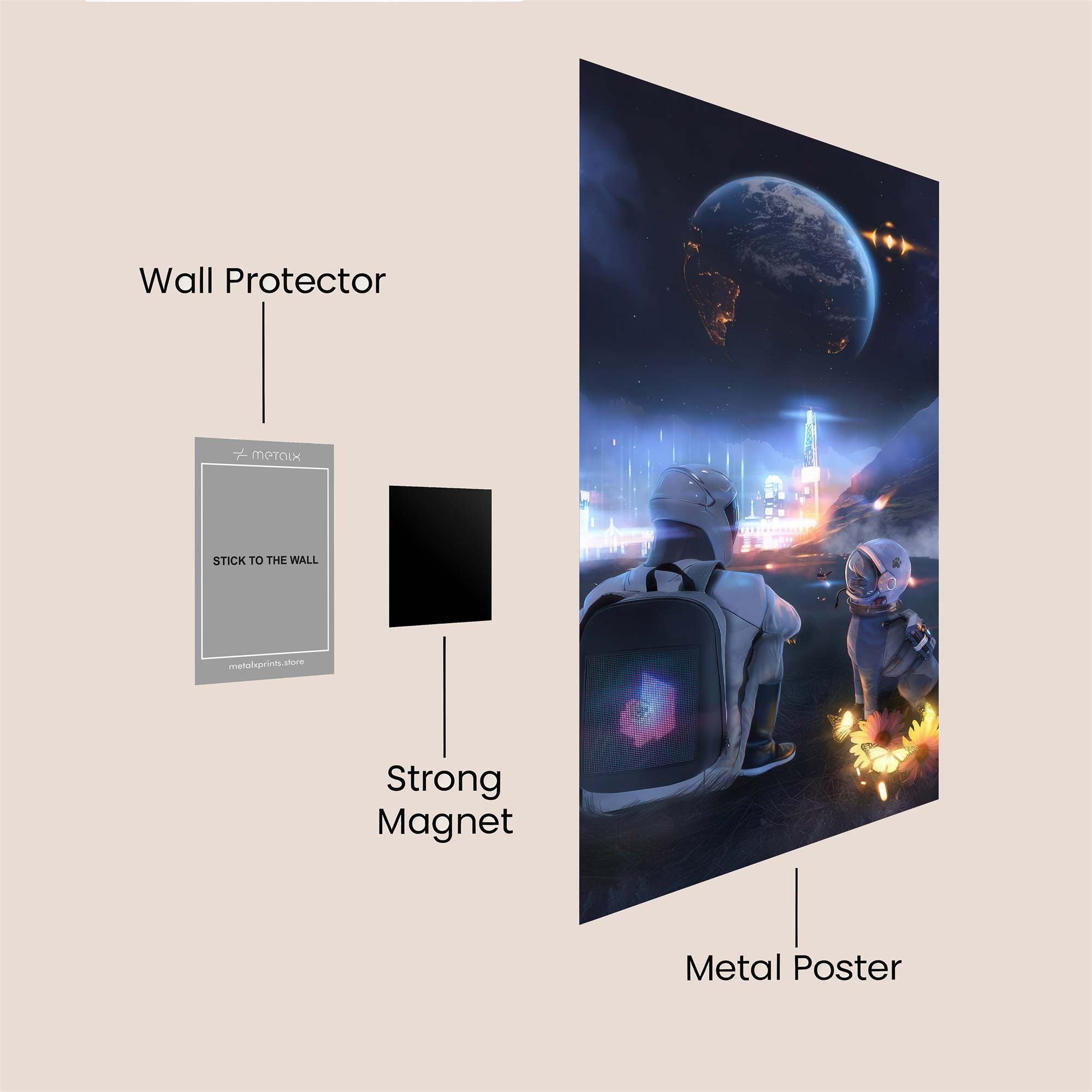Cosmic Reverie Safe Wall Magnetic / M