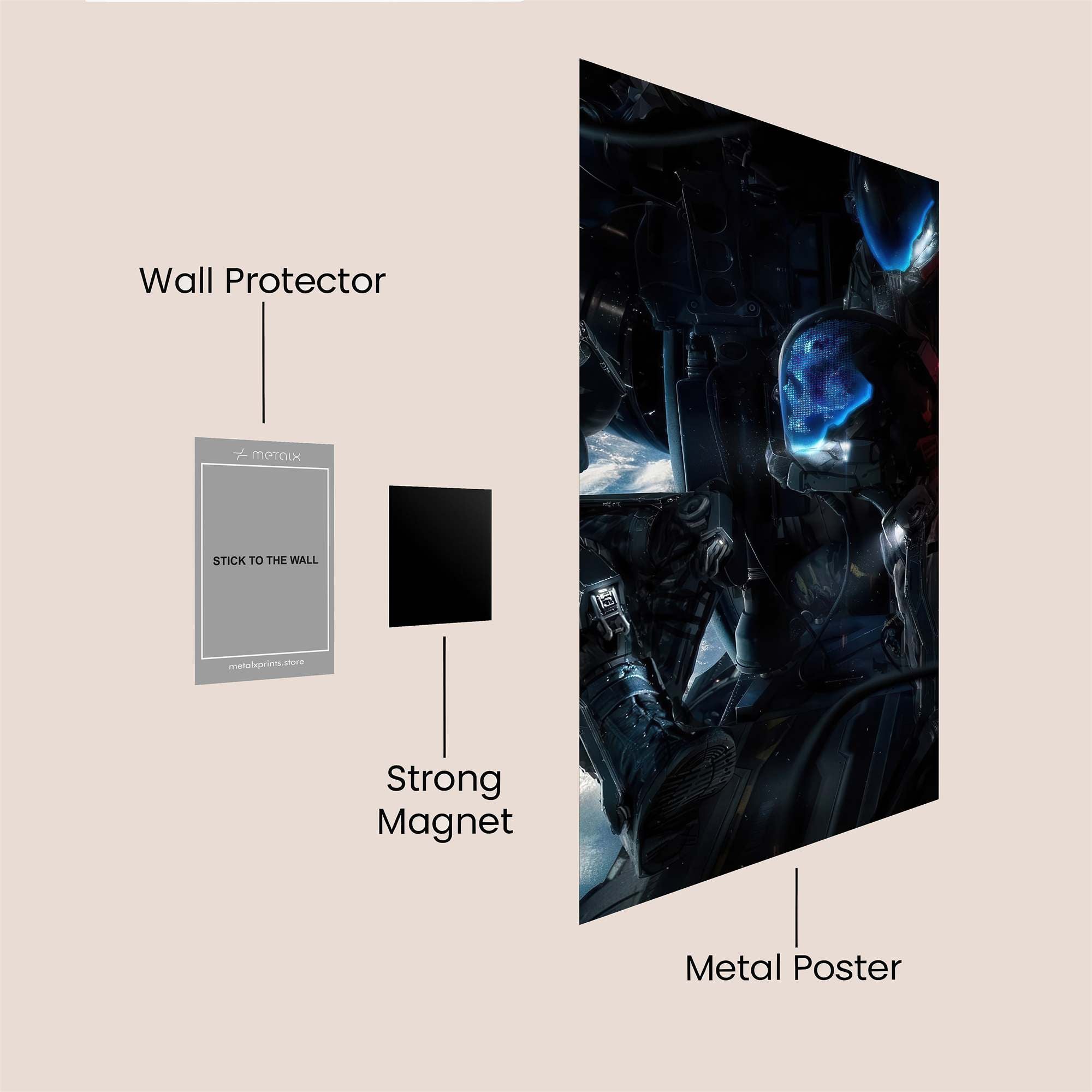Cosmic Vigil Safe Wall Magnetic / M