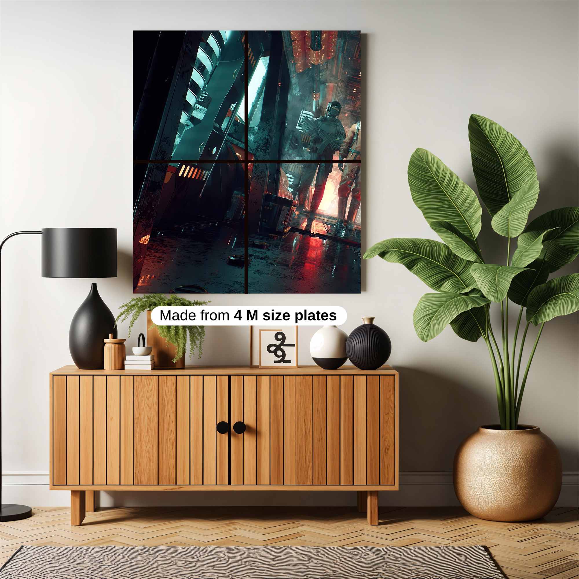 Futuristic Enigma Safe Wall Magnetic / M