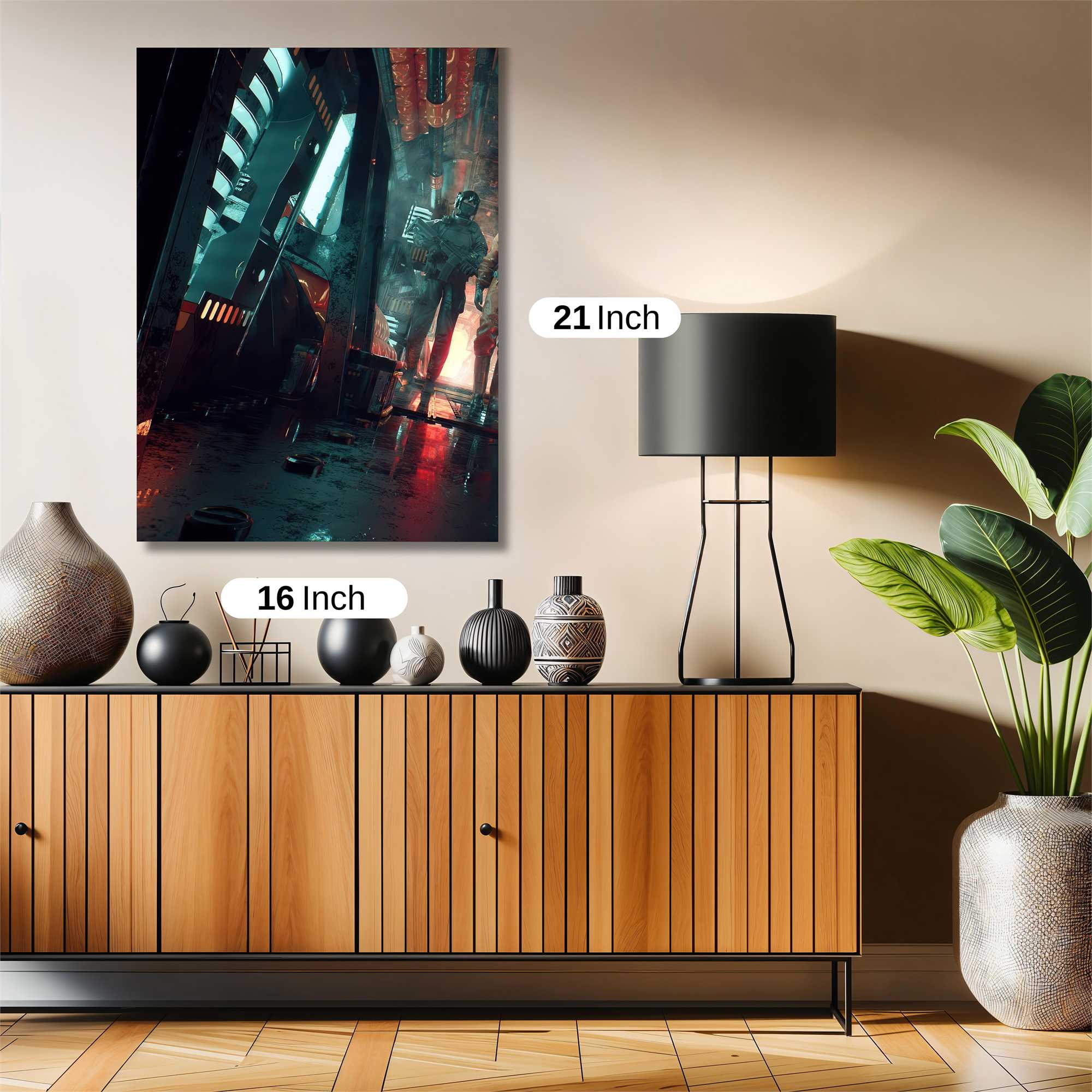 Futuristic Enigma Safe Wall Magnetic / M