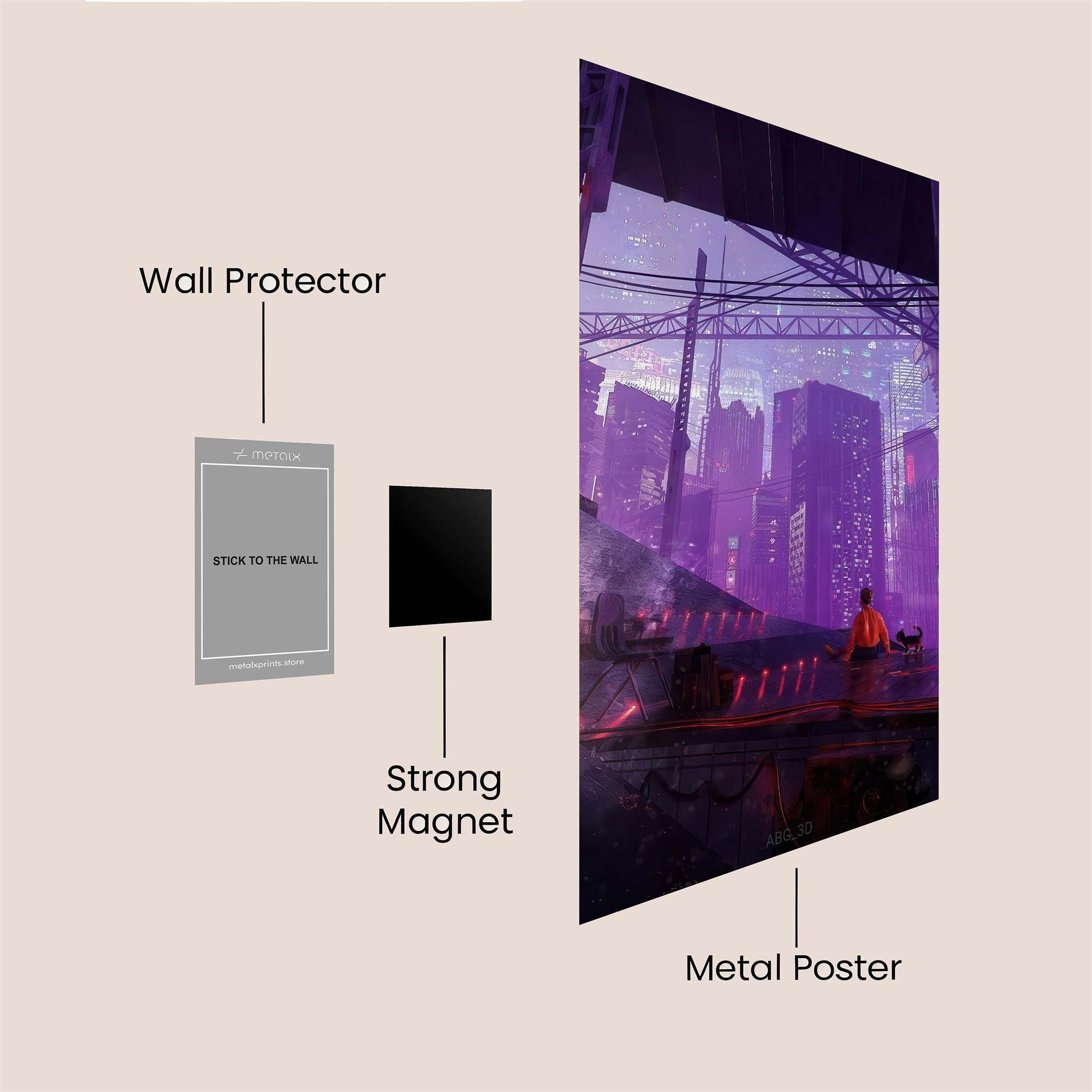 Cosmic Whirl Safe Wall Magnetic / M