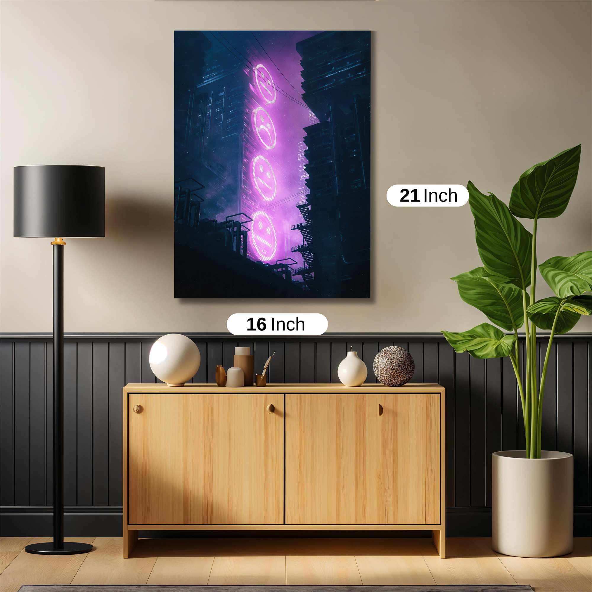 Neon Serenity Safe Wall Magnetic / M