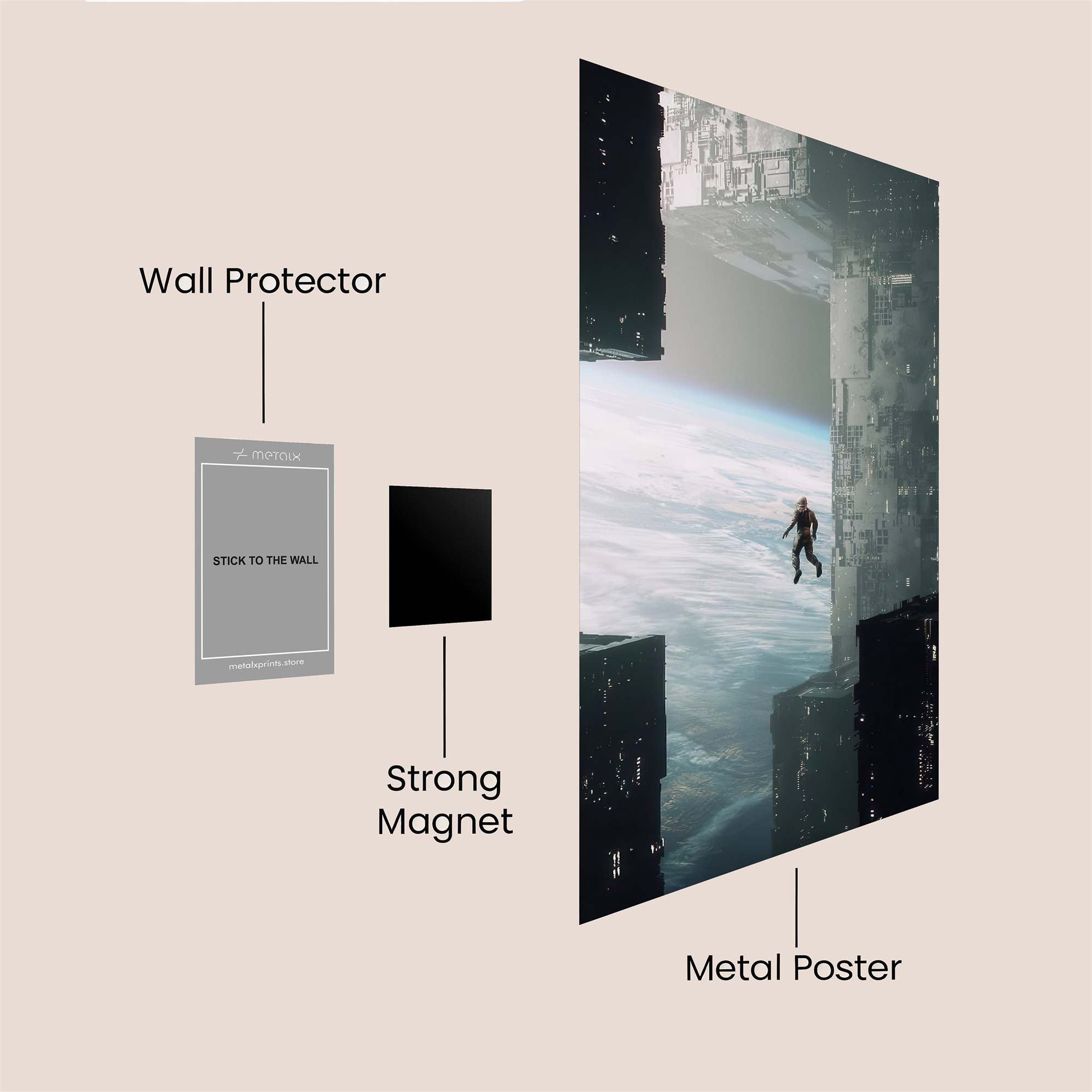Solitary Drift Safe Wall Magnetic / M