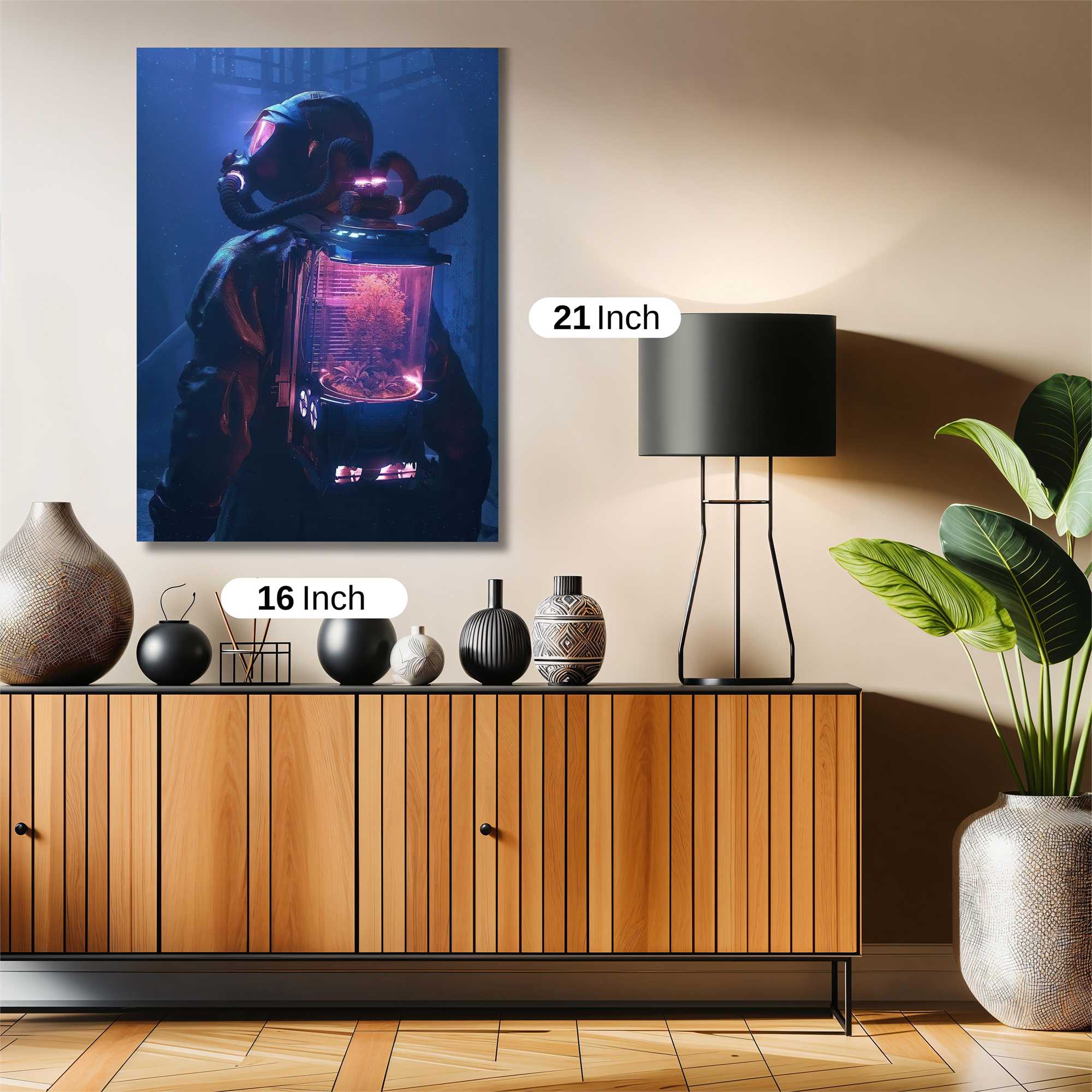 Futuristic Serenity Safe Wall Magnetic / M