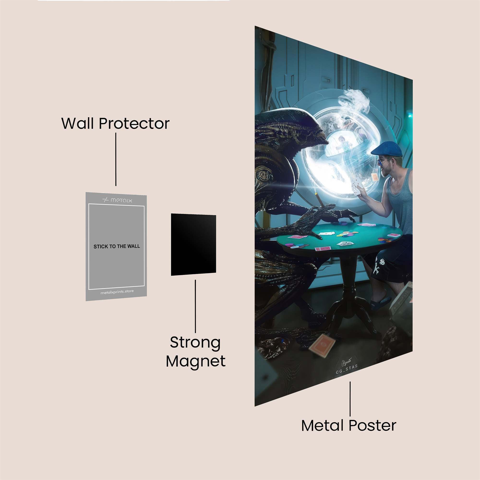 Galactic Showdown Safe Wall Magnetic / M