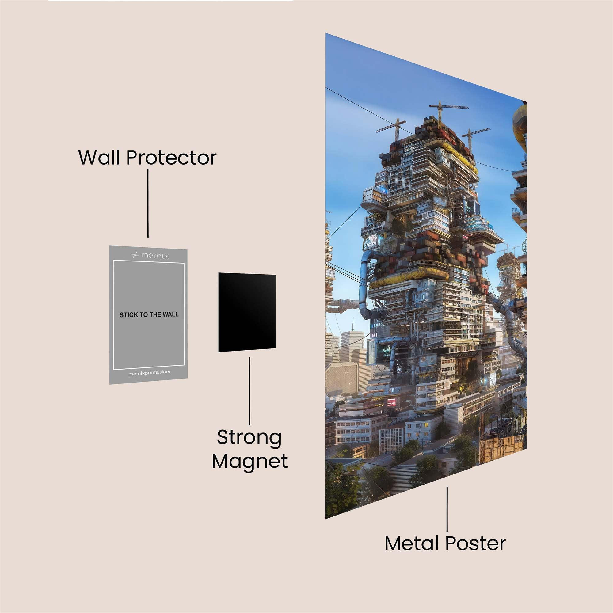 Stacked Futurity Safe Wall Magnetic / M