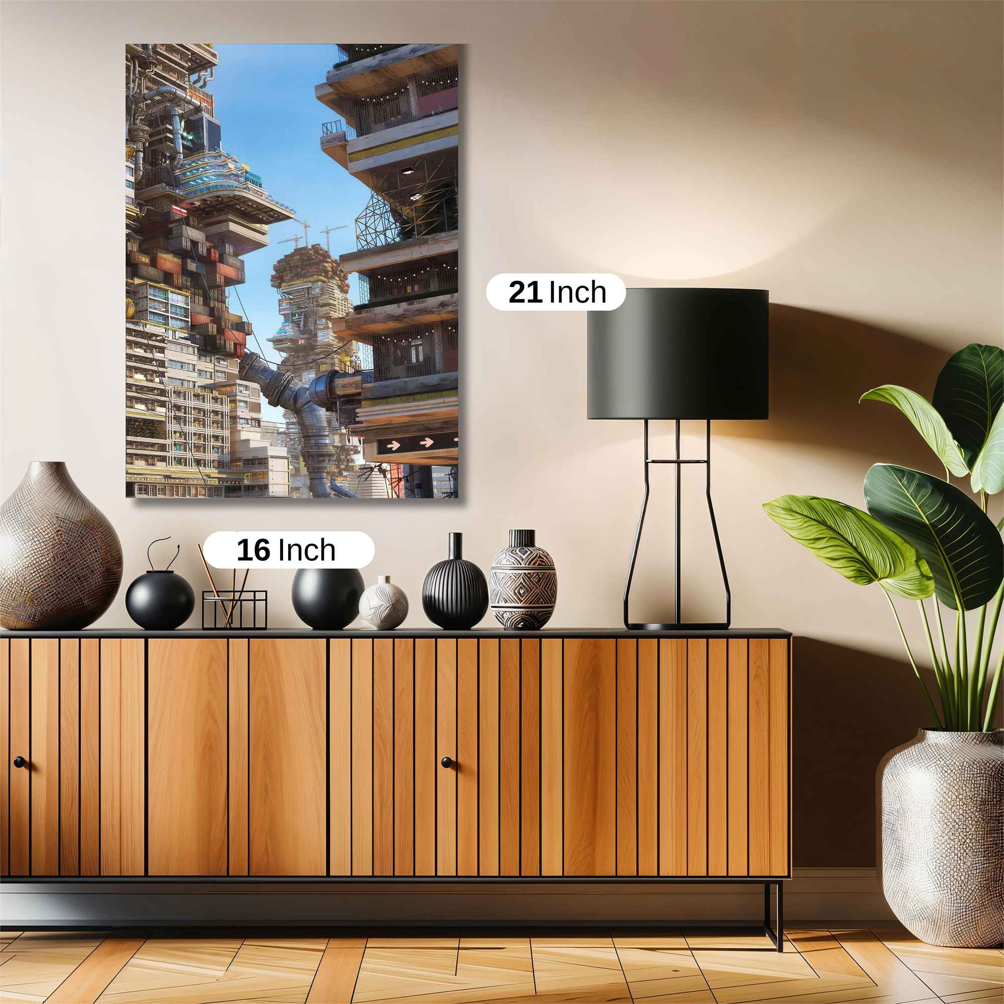 Futuristic Maze Safe Wall Magnetic / M