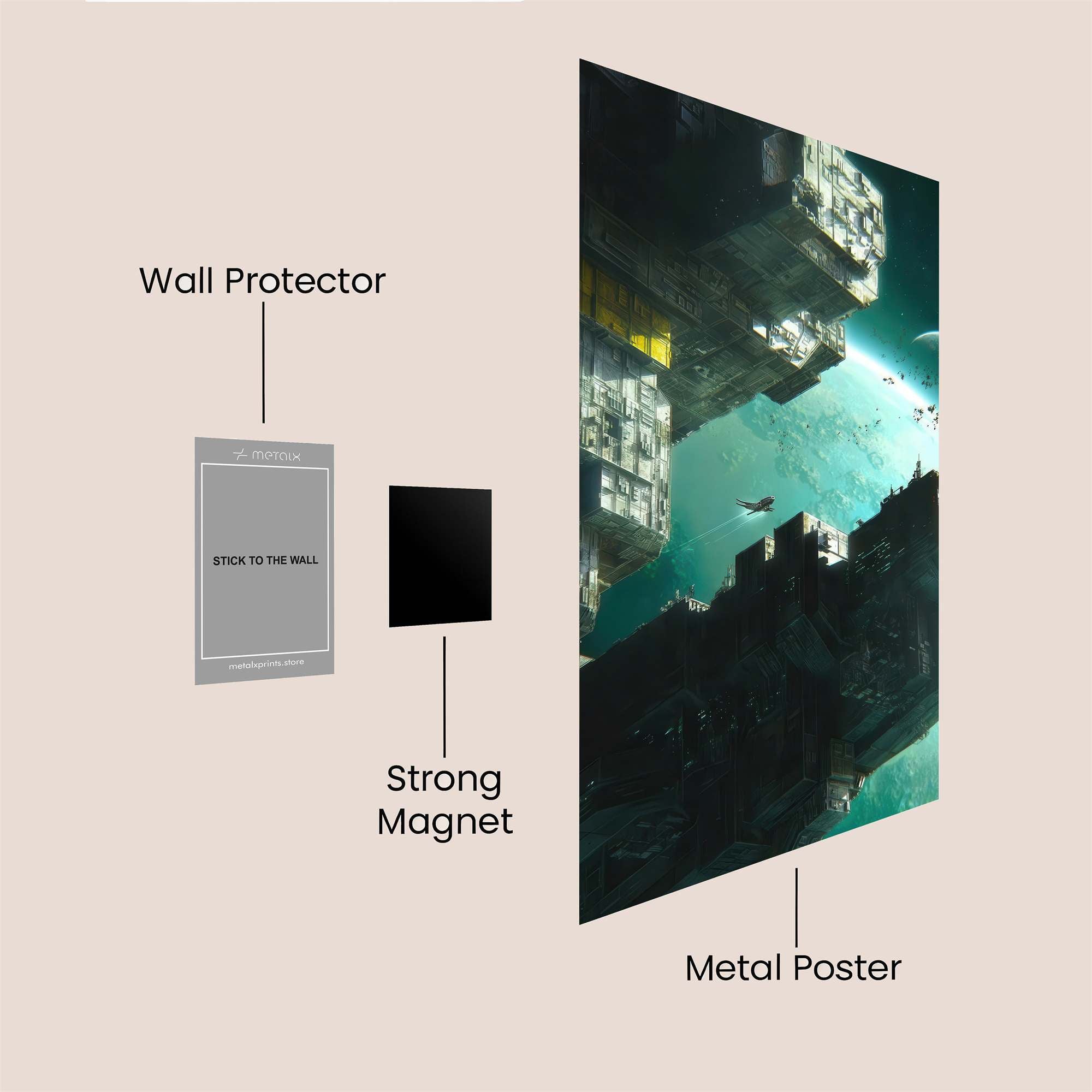 Celestial Fortress Safe Wall Magnetic / M