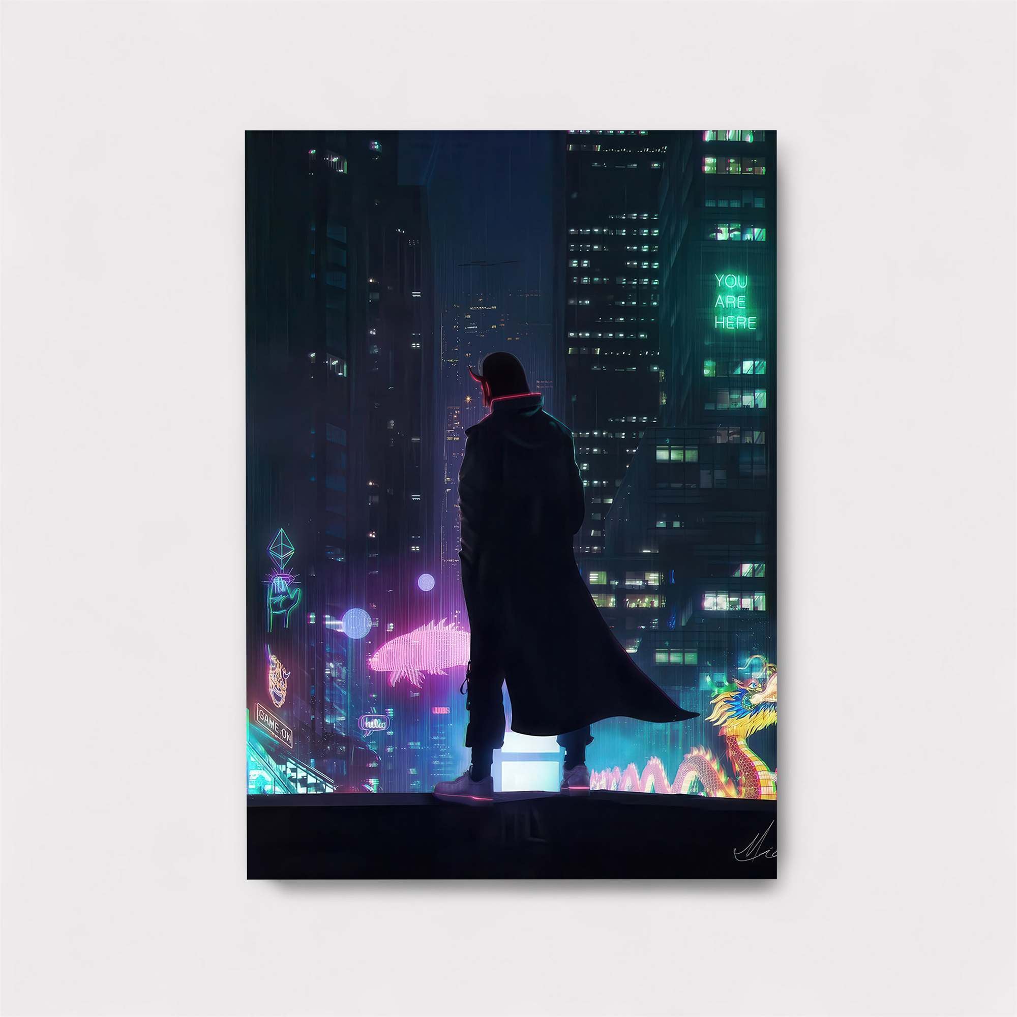 Neon Solitude Safe Wall Magnetic / M