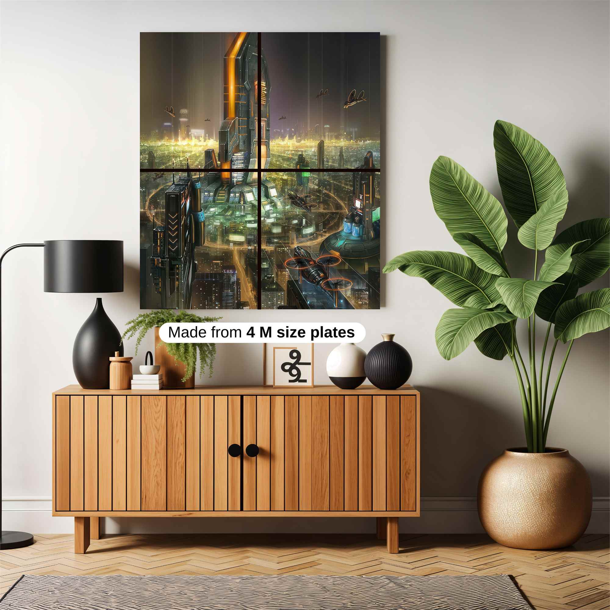 Futuristic Dawn Safe Wall Magnetic / M