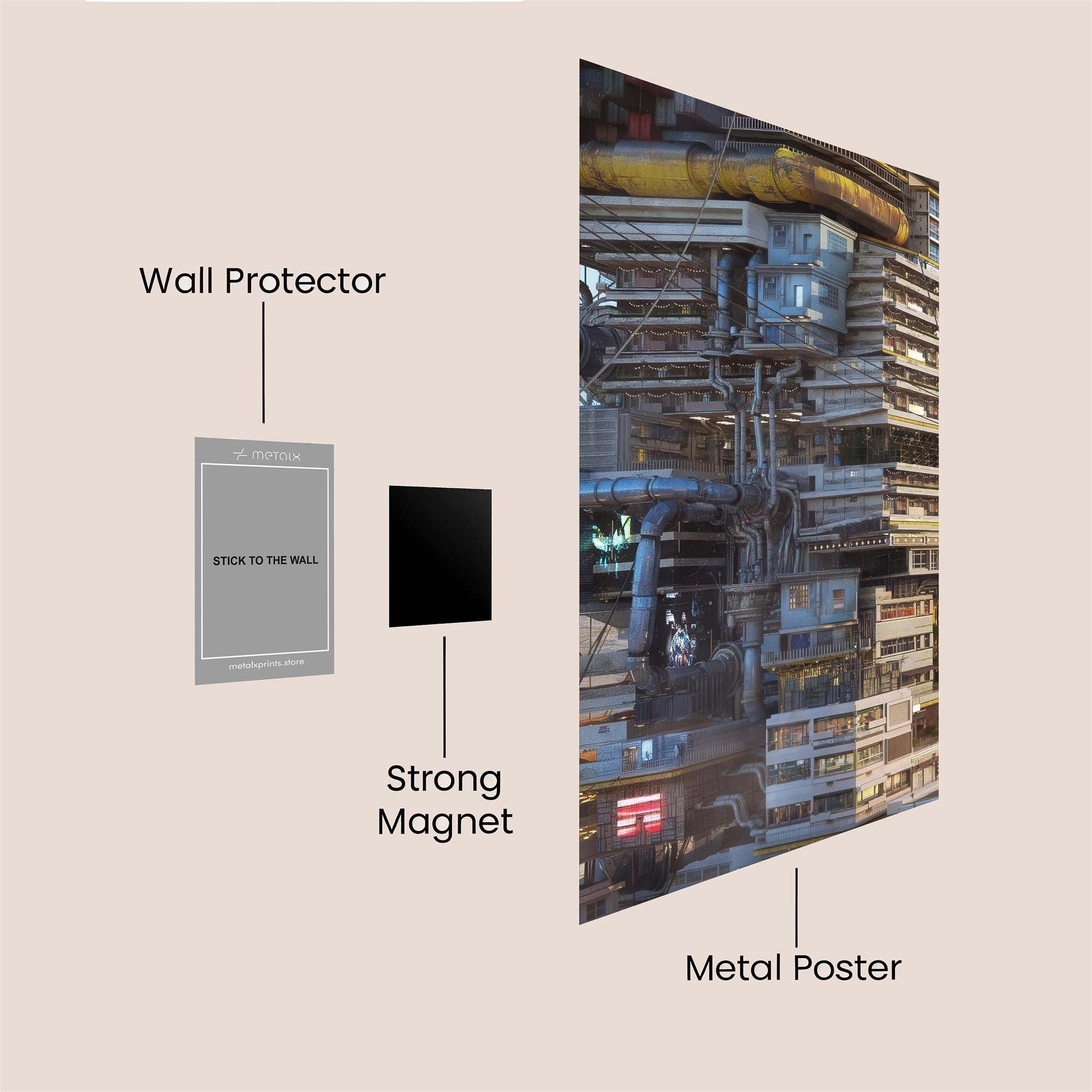 Cyberpunk Haven Safe Wall Magnetic / M