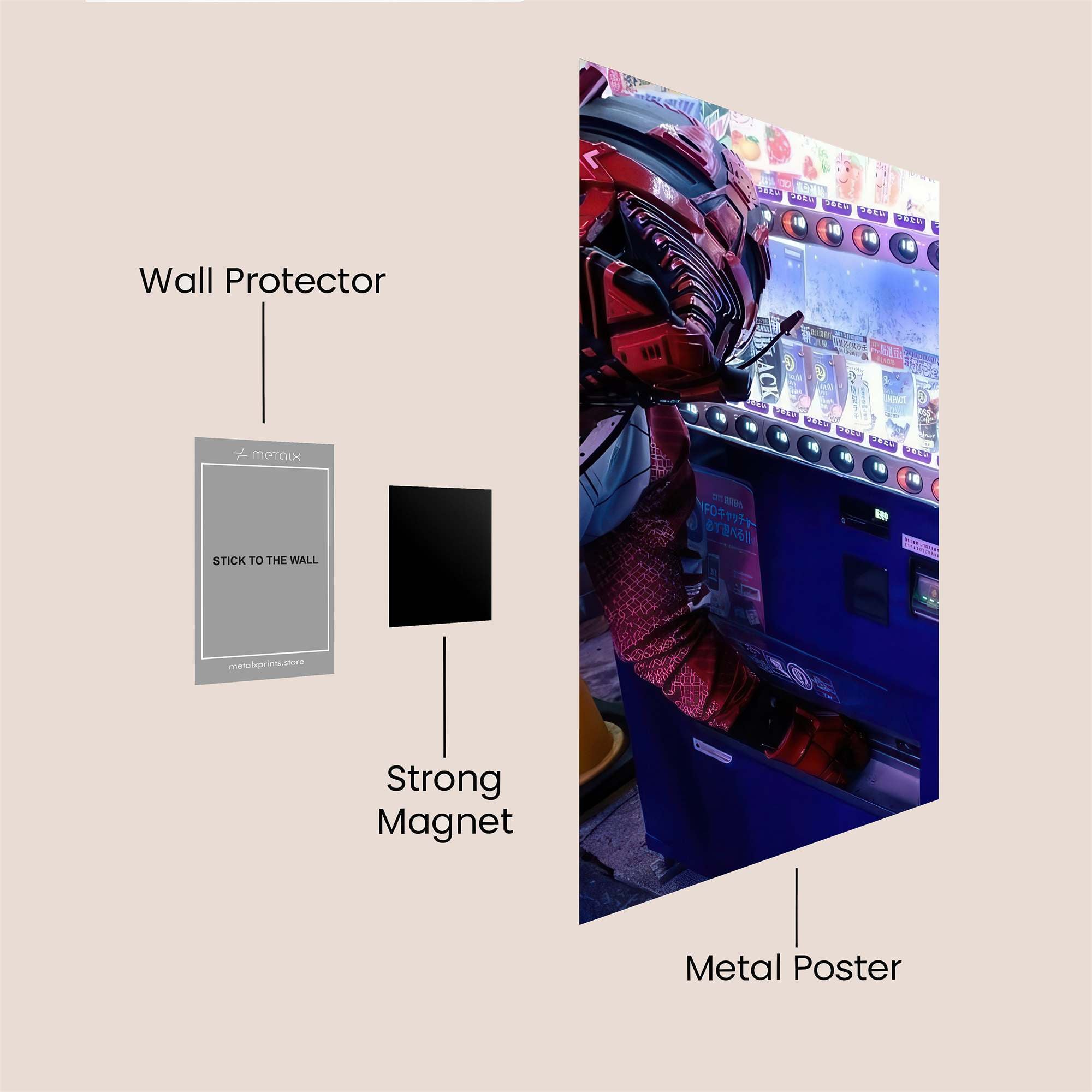 Heroic Refreshment Safe Wall Magnetic / M