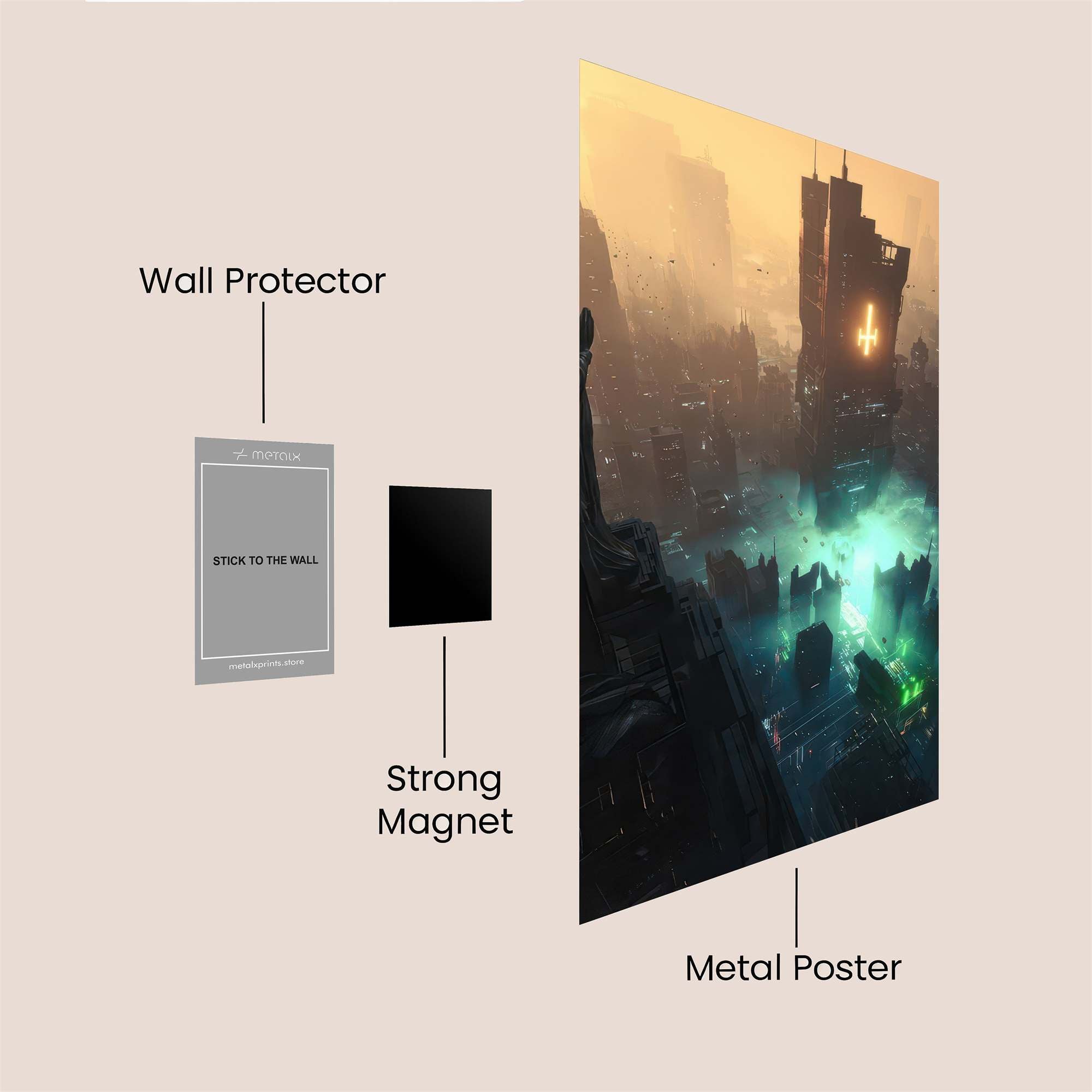 Neon Solace Safe Wall Magnetic / M