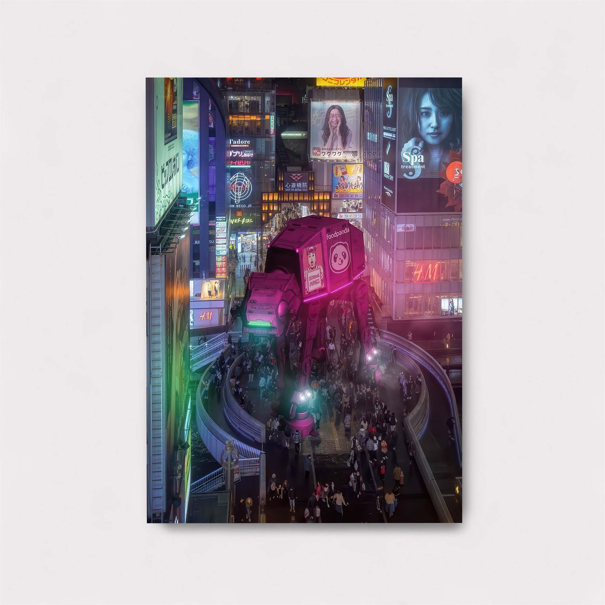 Neon Invasion Safe Wall Magnetic / M