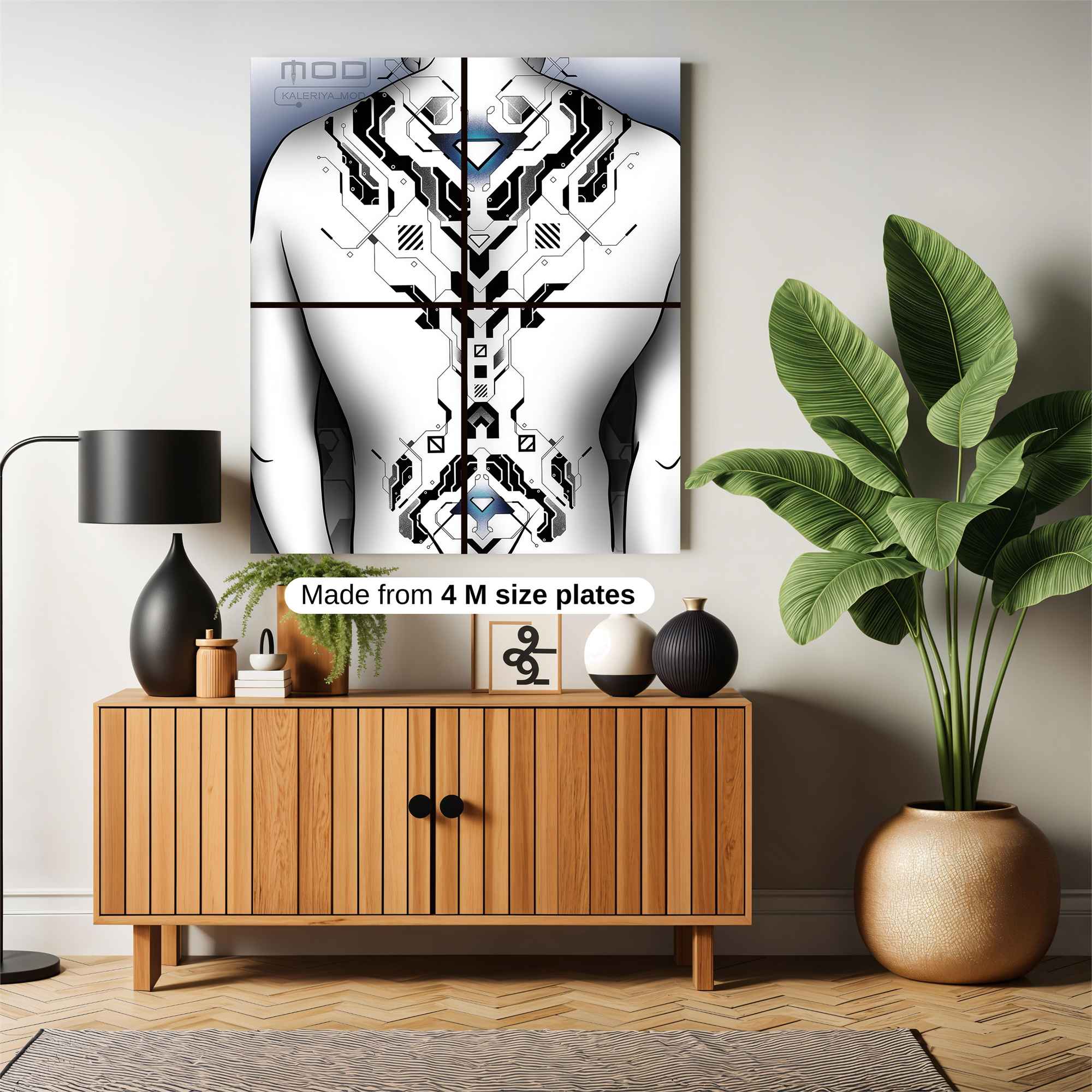 Cyborg Elegance Safe Wall Magnetic / M