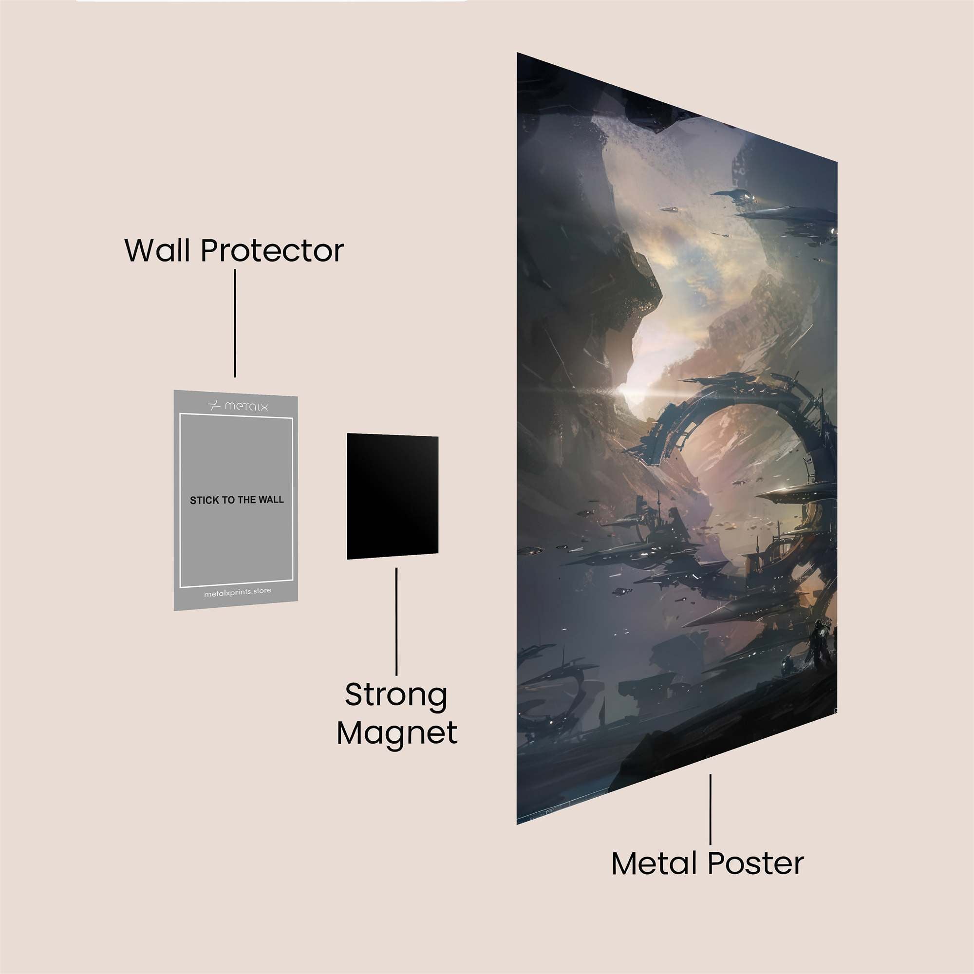 Galactic Dawn Safe Wall Magnetic / M